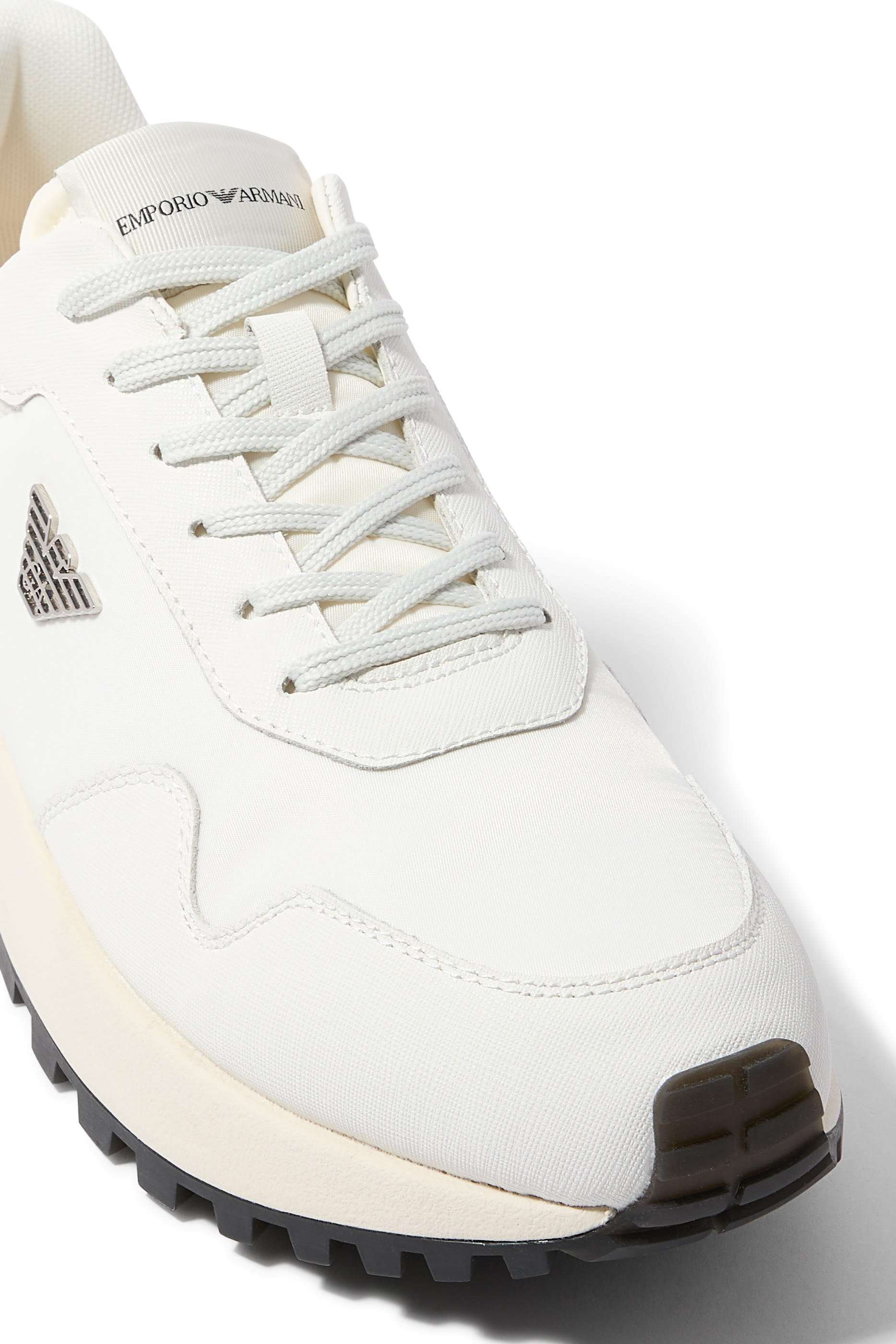 ASV Recycled Nylon Sneakers with Regenerated Saffiano Details