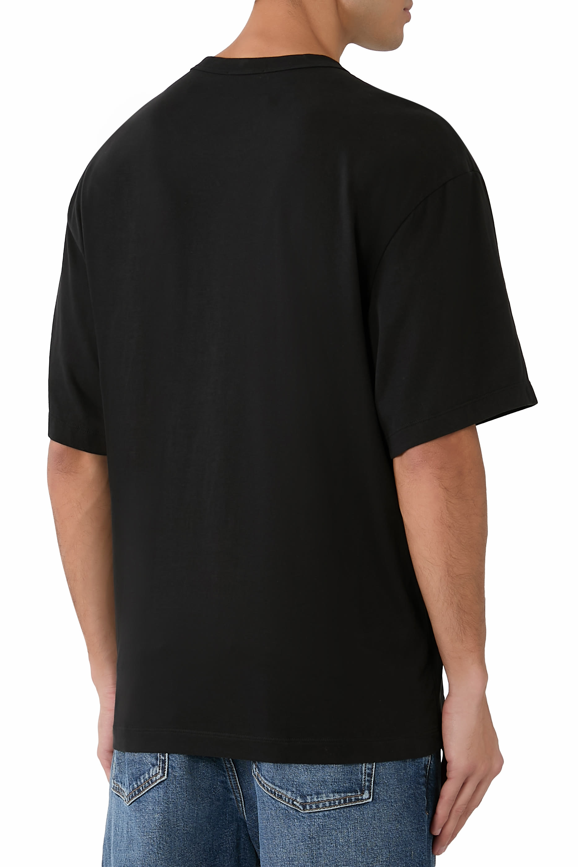  Heavy Luxe Jersey Oversized Crewneck T-Shirt