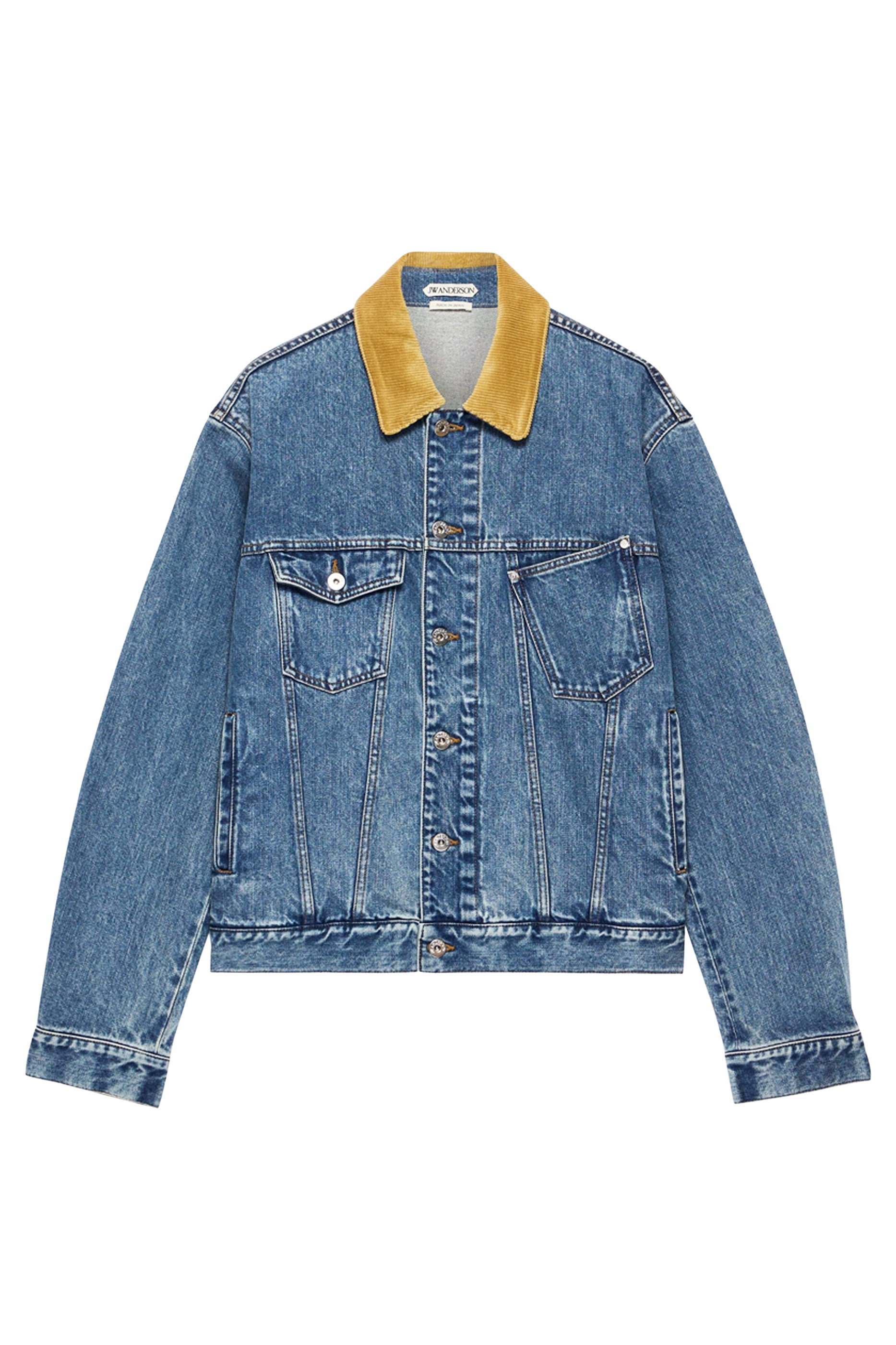 Corduroy Collar Denim Jacket
