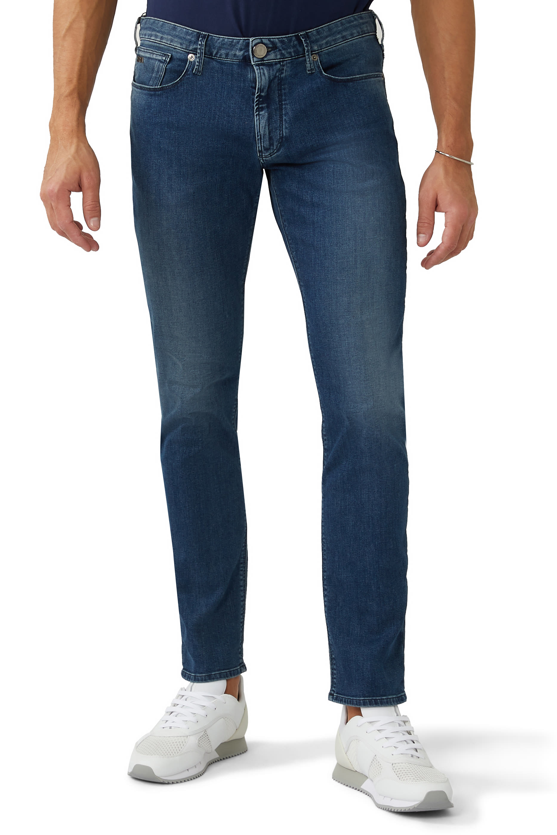 Cotton Denim Slim Fit Jeans
