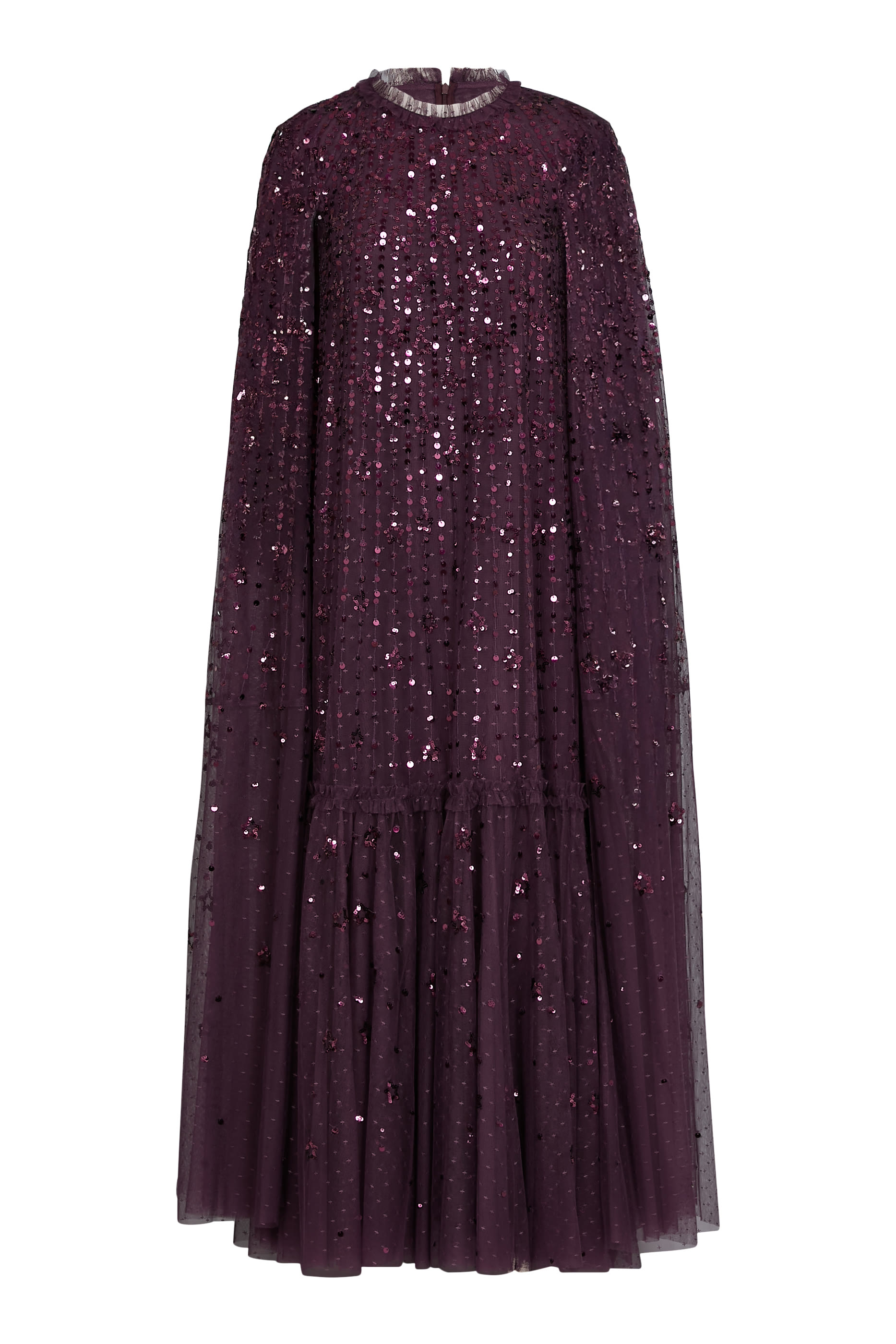 Sequin Embellished Ankle Gown 