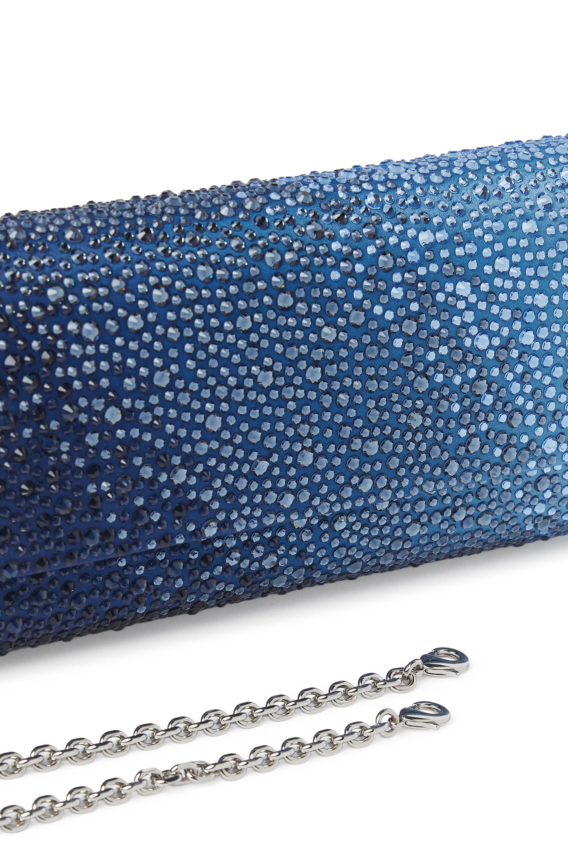 Perry Crystal Caviar Clutch Bag