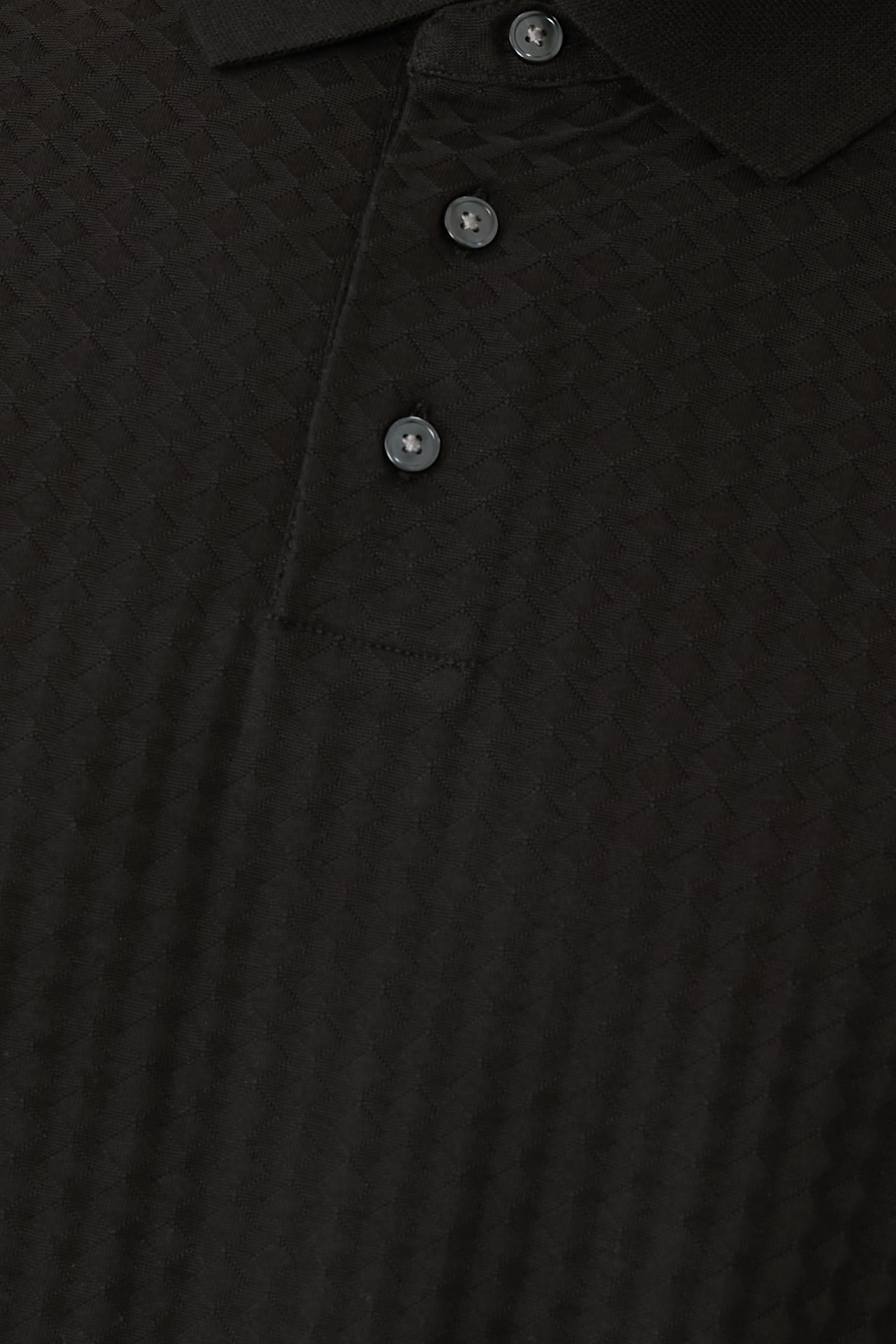  Horizontal Stripe Effect Polo 