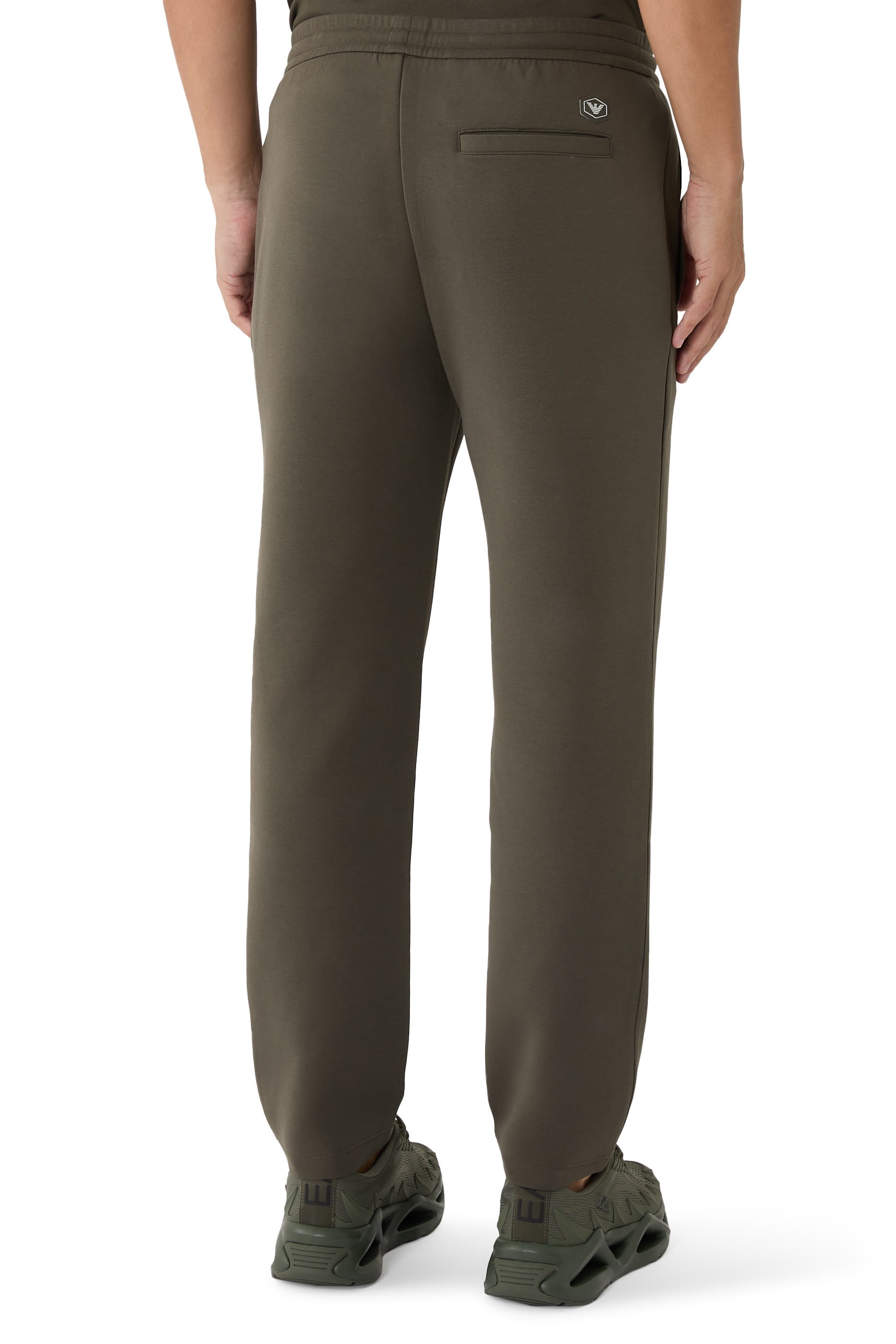 Micro Logo Back Double Jersey Joggers 