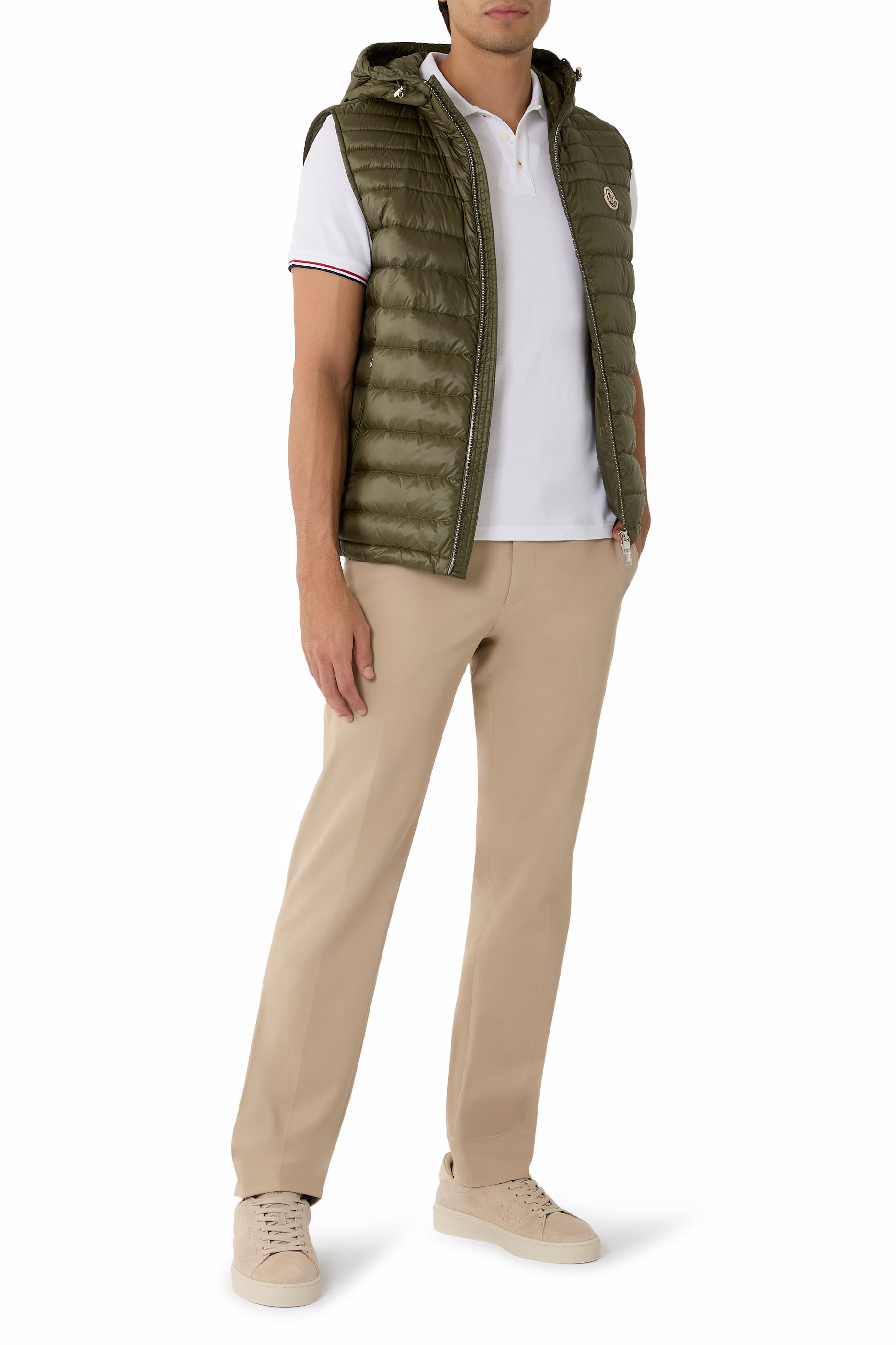 Tricolor-Trimmed Cotton Piquet Polo Shirt