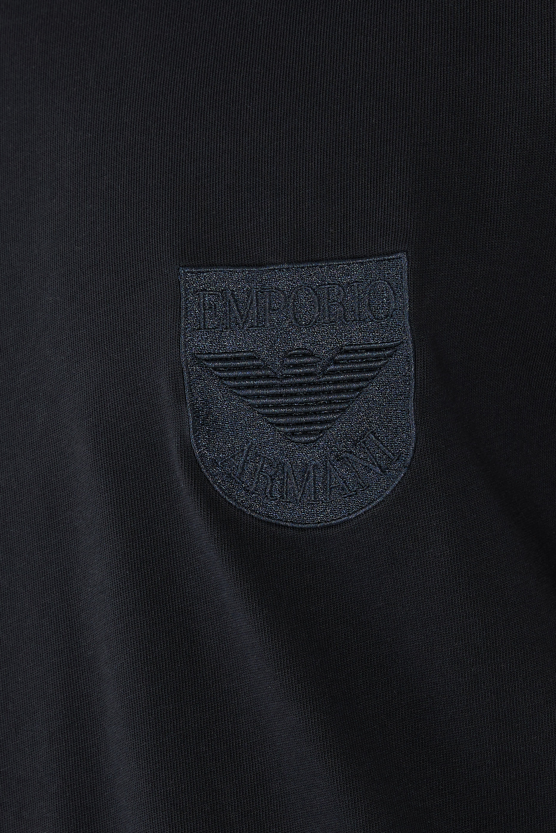 Heavy Jersey T-Shirt with Shield Embroidery