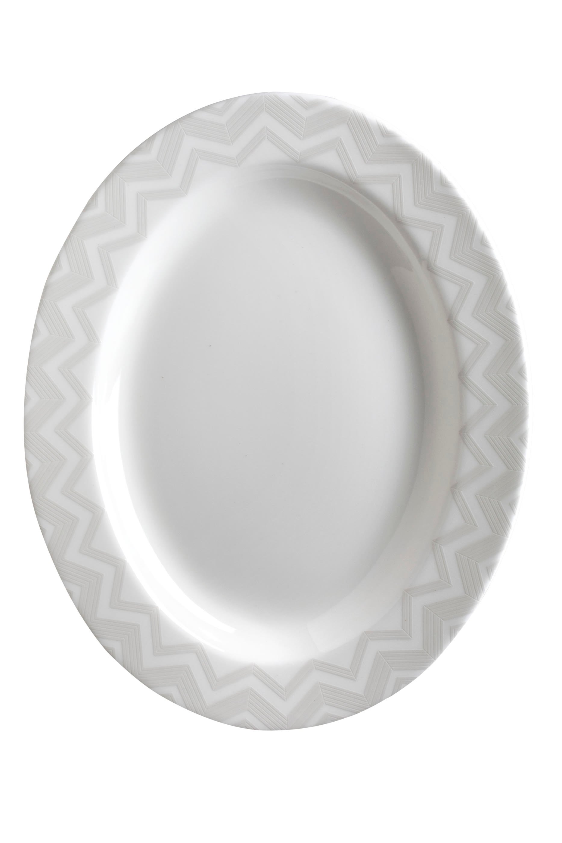 Zig-Zag Oval Platter