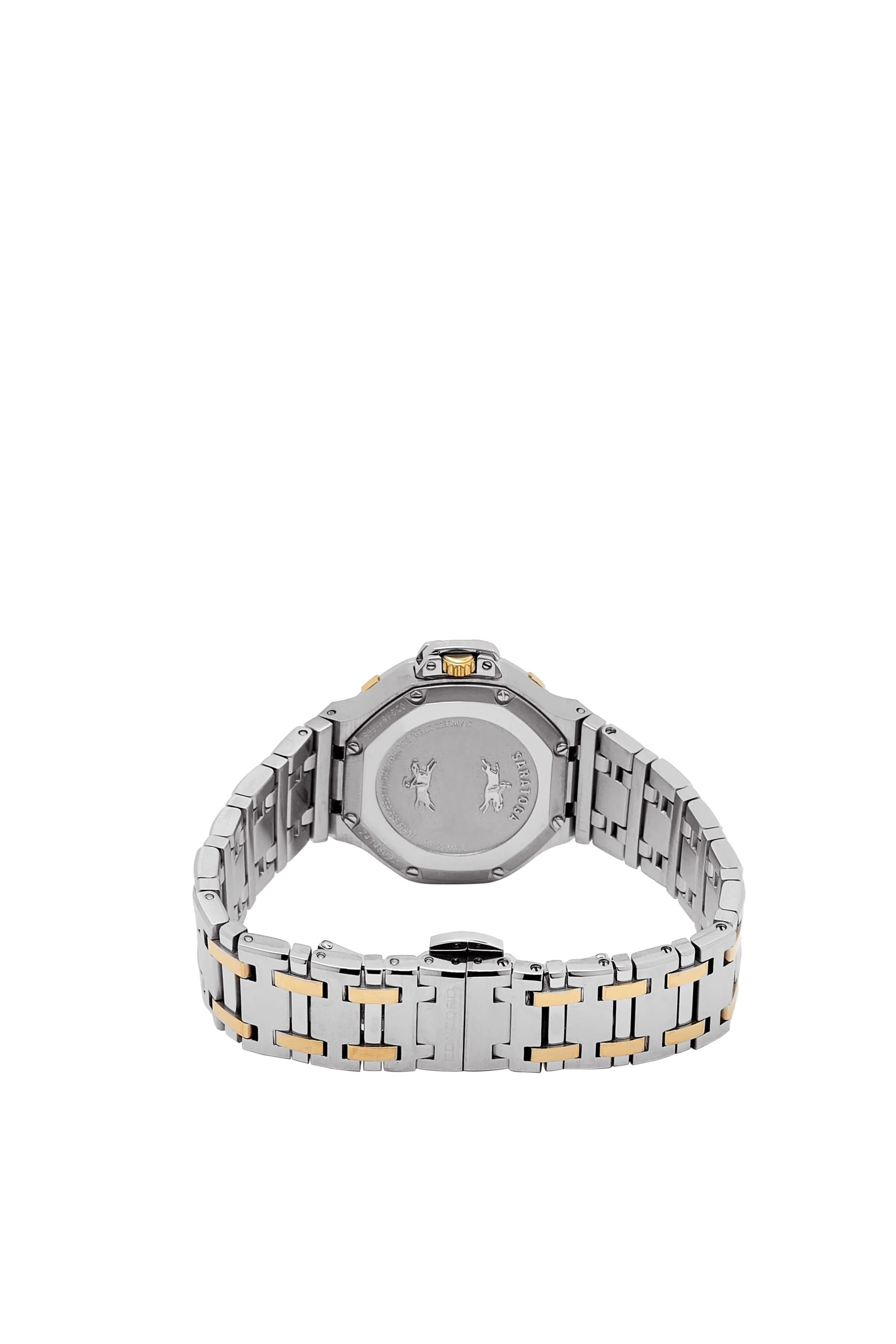 Saratoga Watch, Stainless Steel, 18k Yellow Gold & Sapphire Crystal, Diamonds