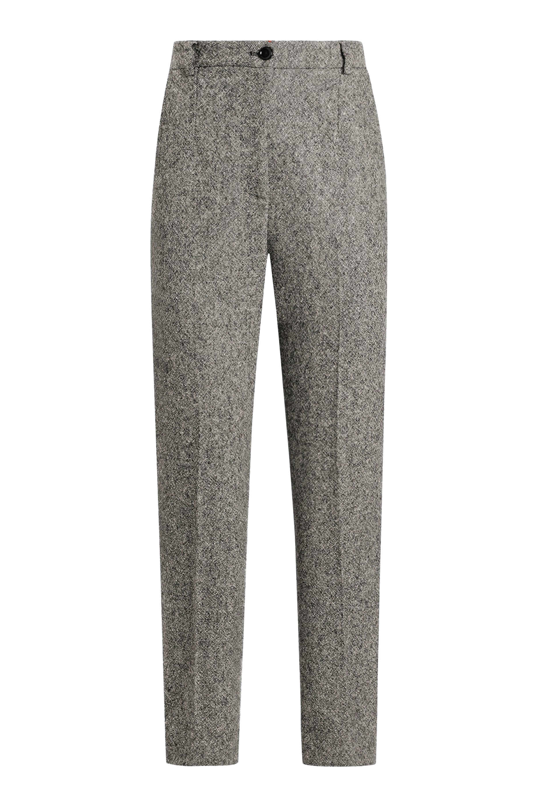Dotted Print Wool Trousers