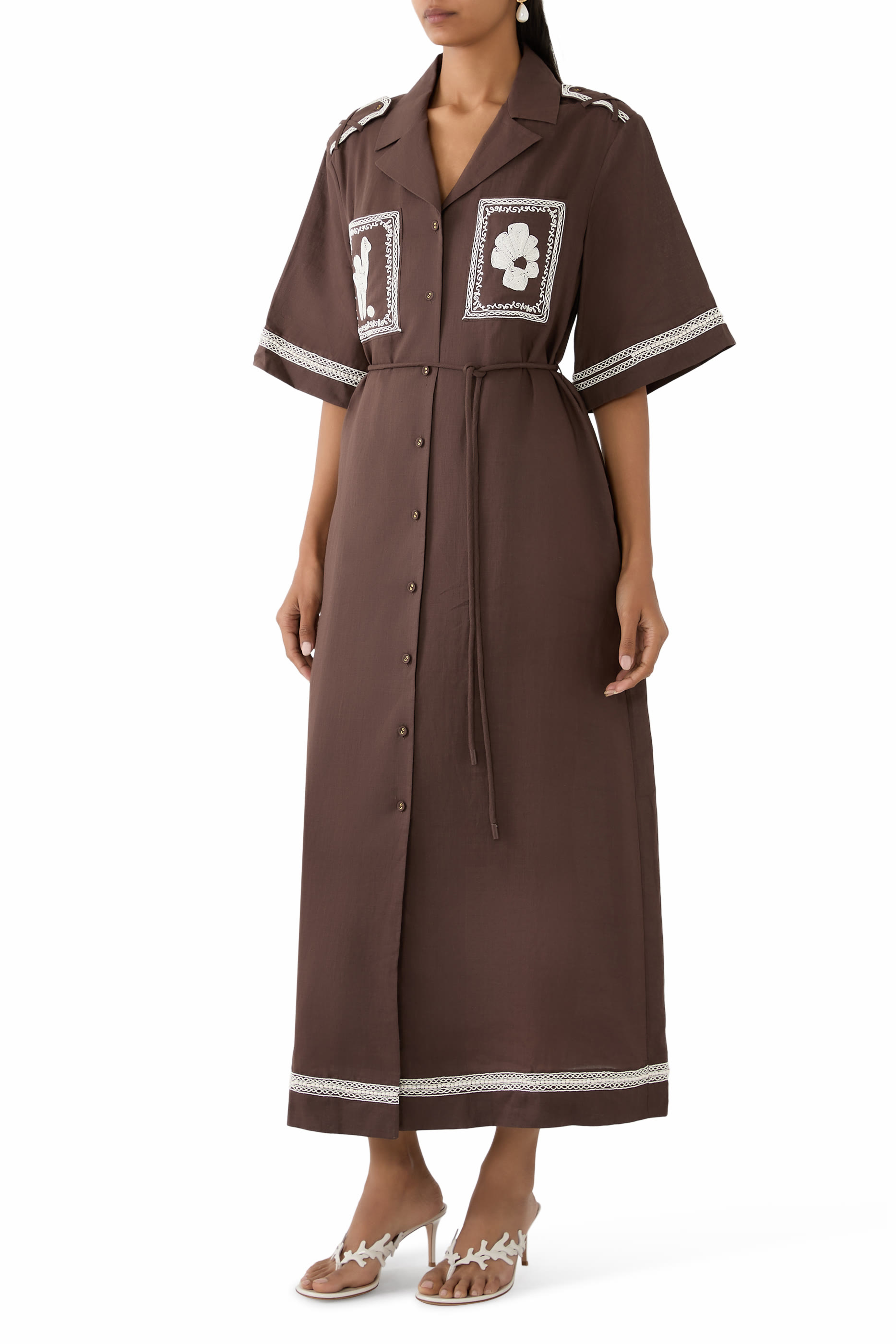 Leandra Corded Shirtdress