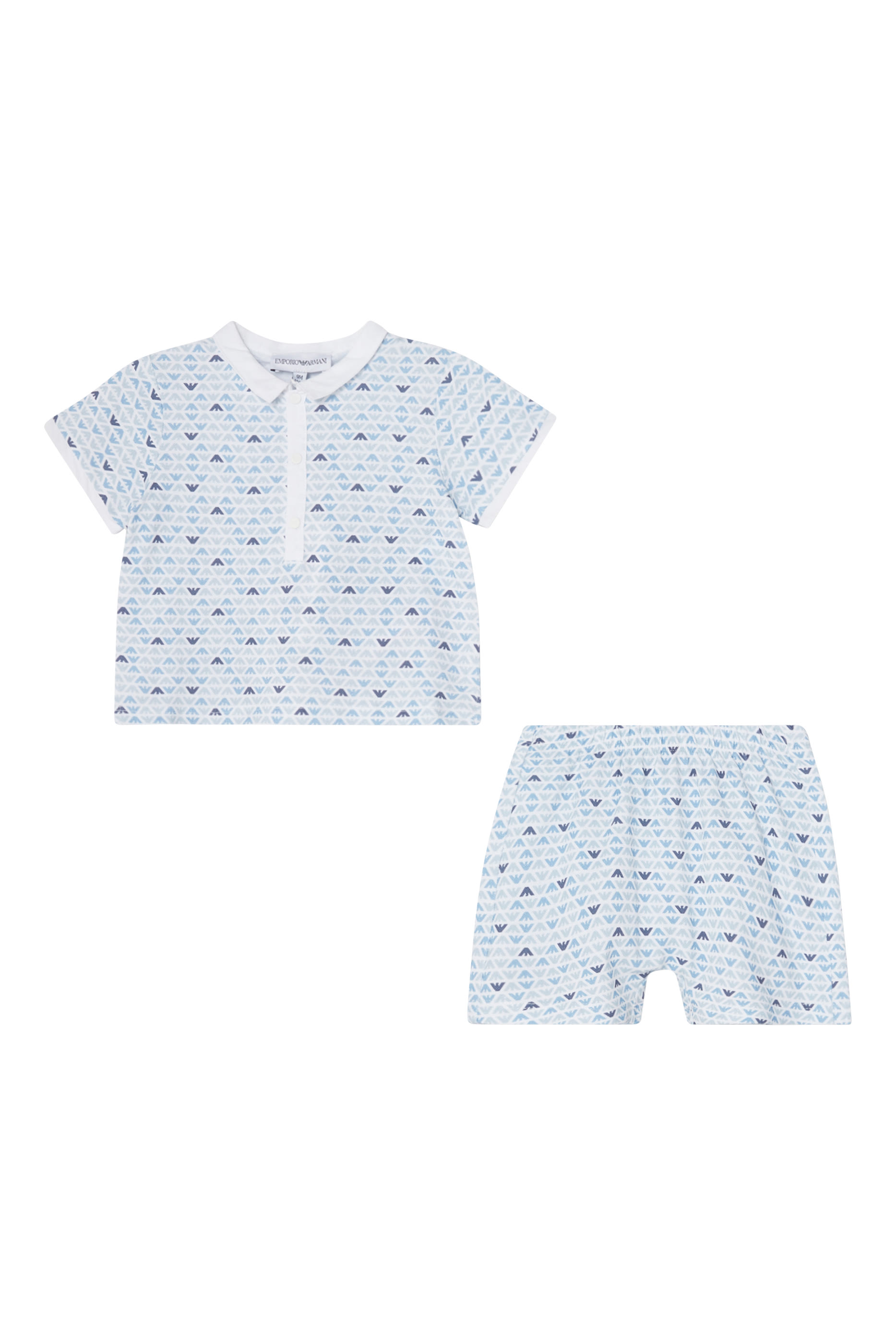 Kids Eagle Polo Shirt & Shorts Set