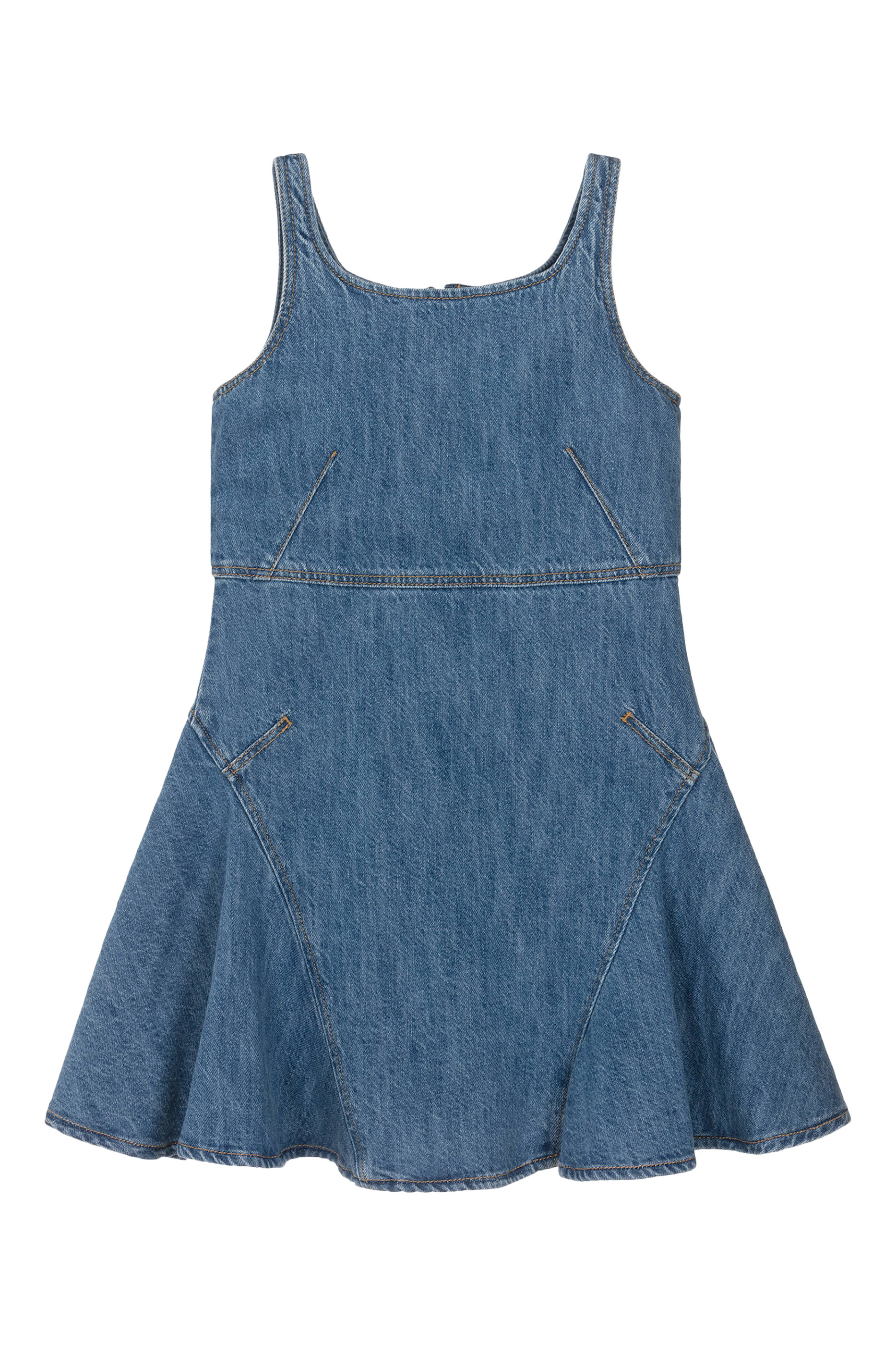 Kids Fit and Flare Denim Dress