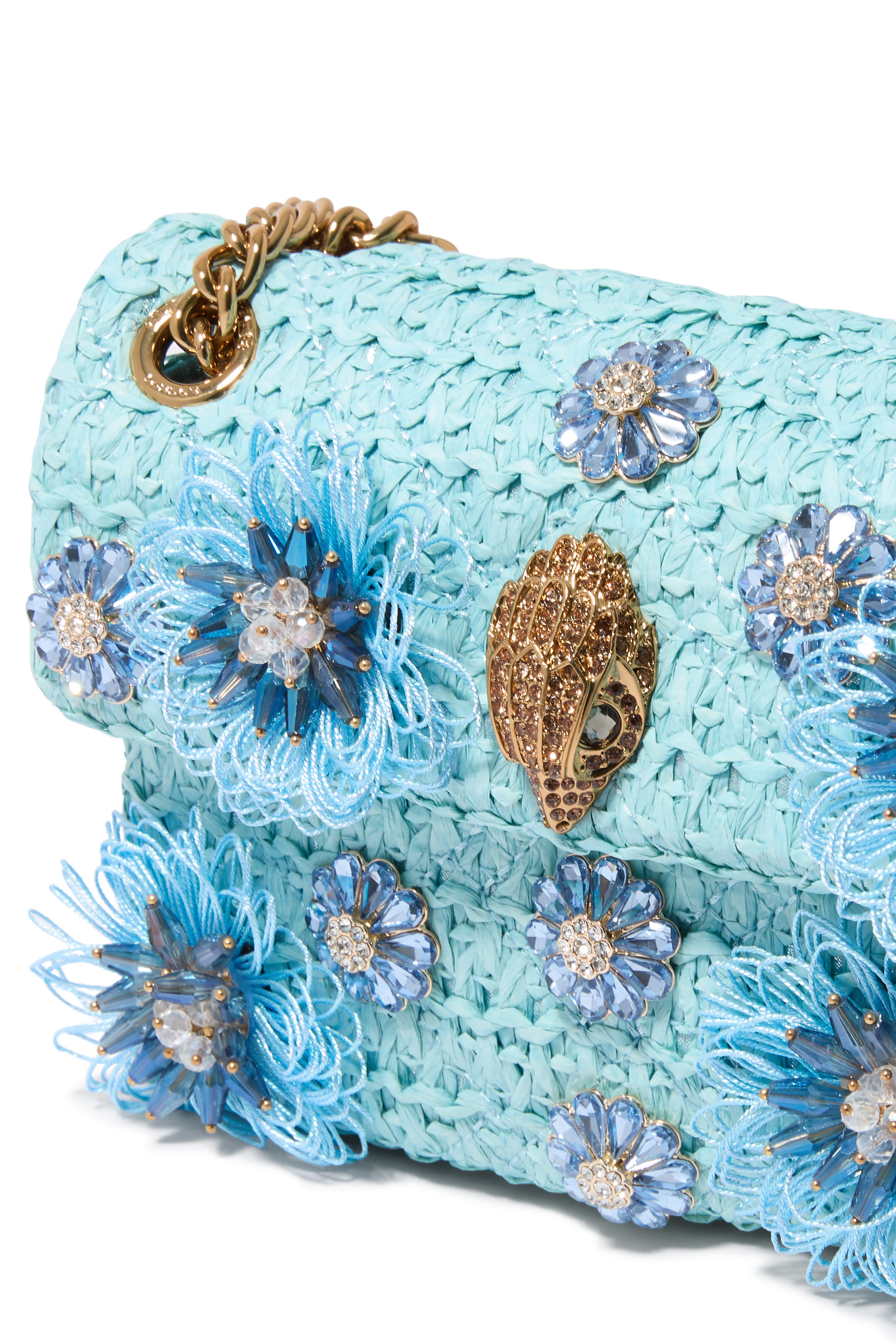 Kensington Raffia Effect Mini Crossbody Bag