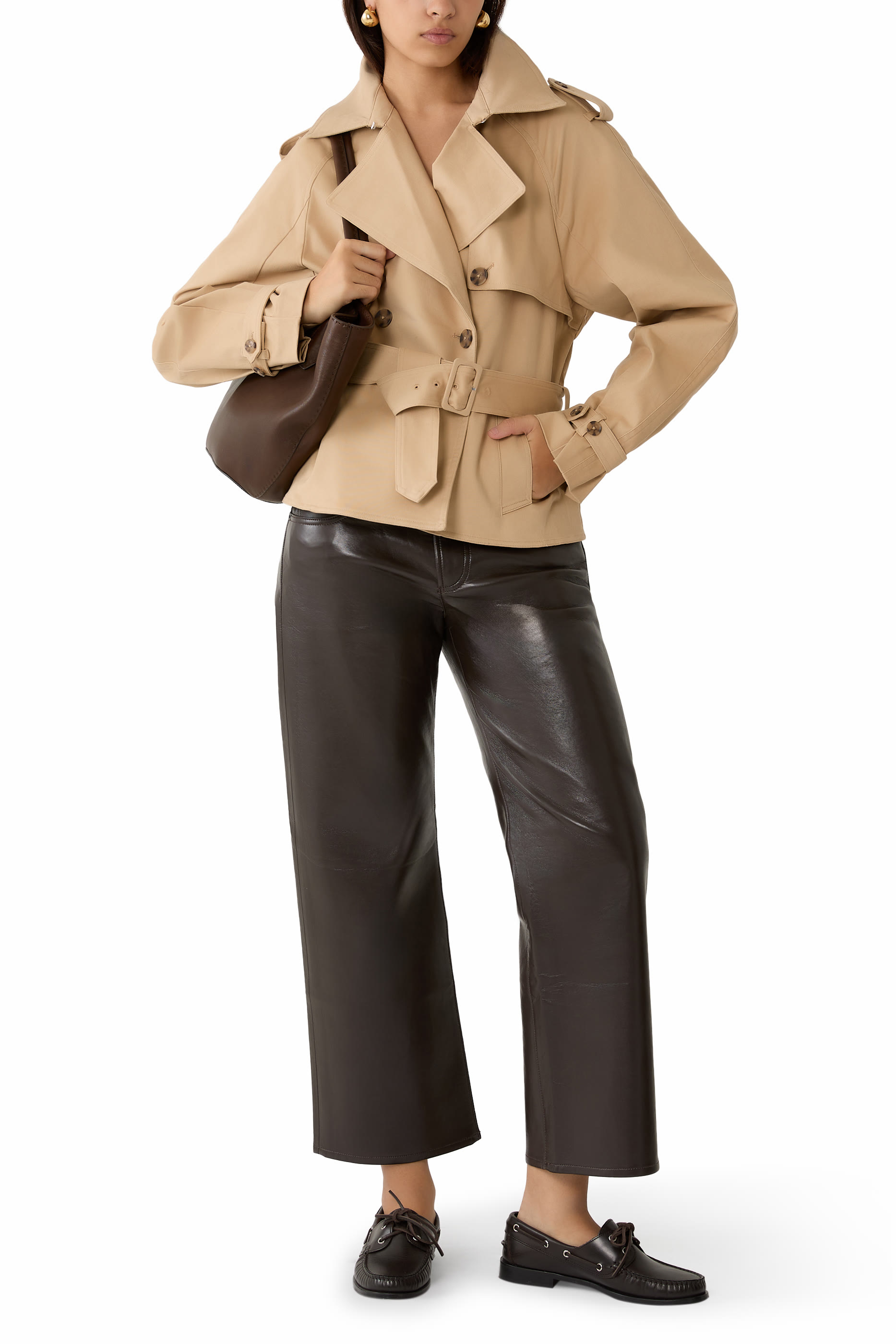 Cropped Trench Jacket