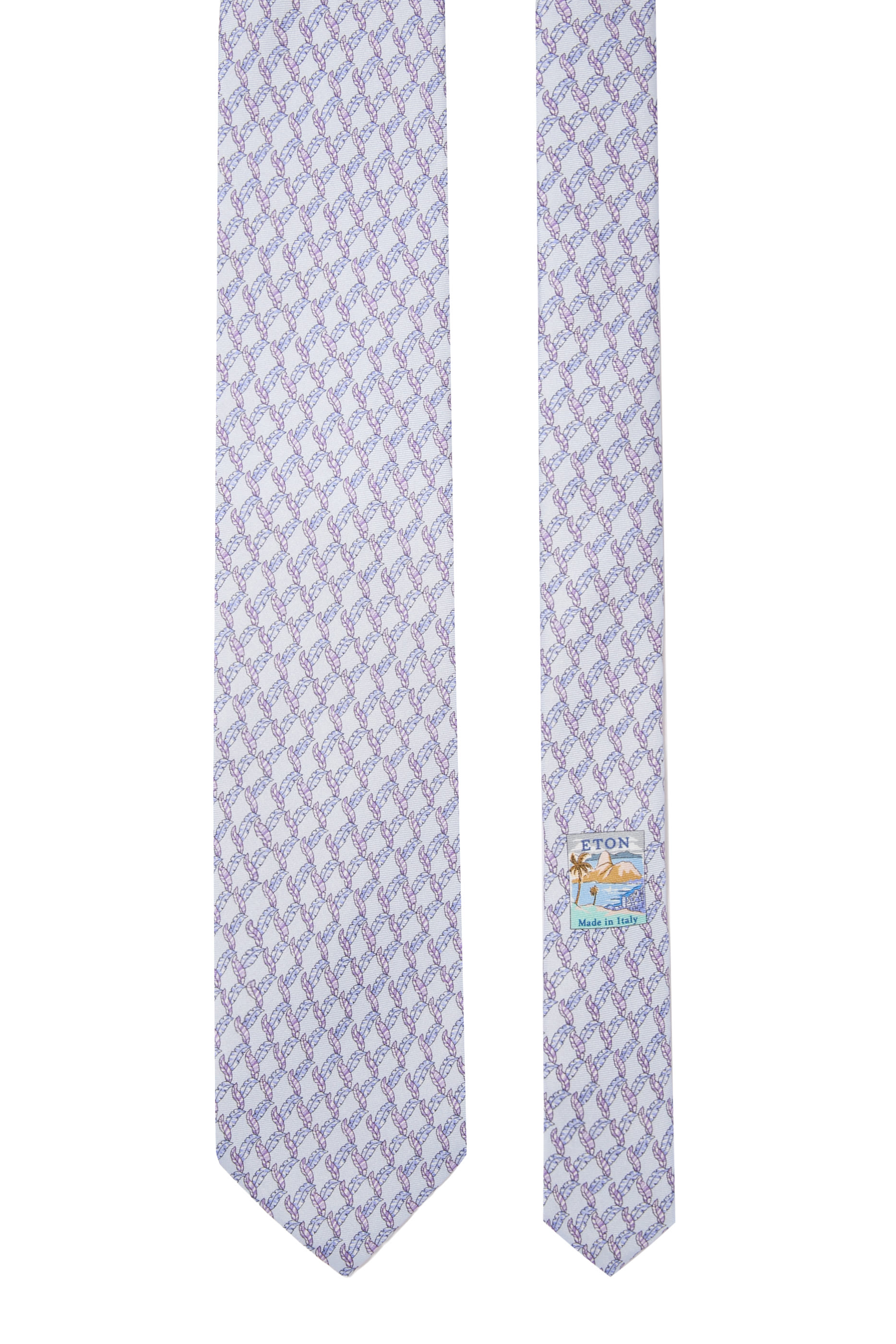 Leaf Print Silk Tie