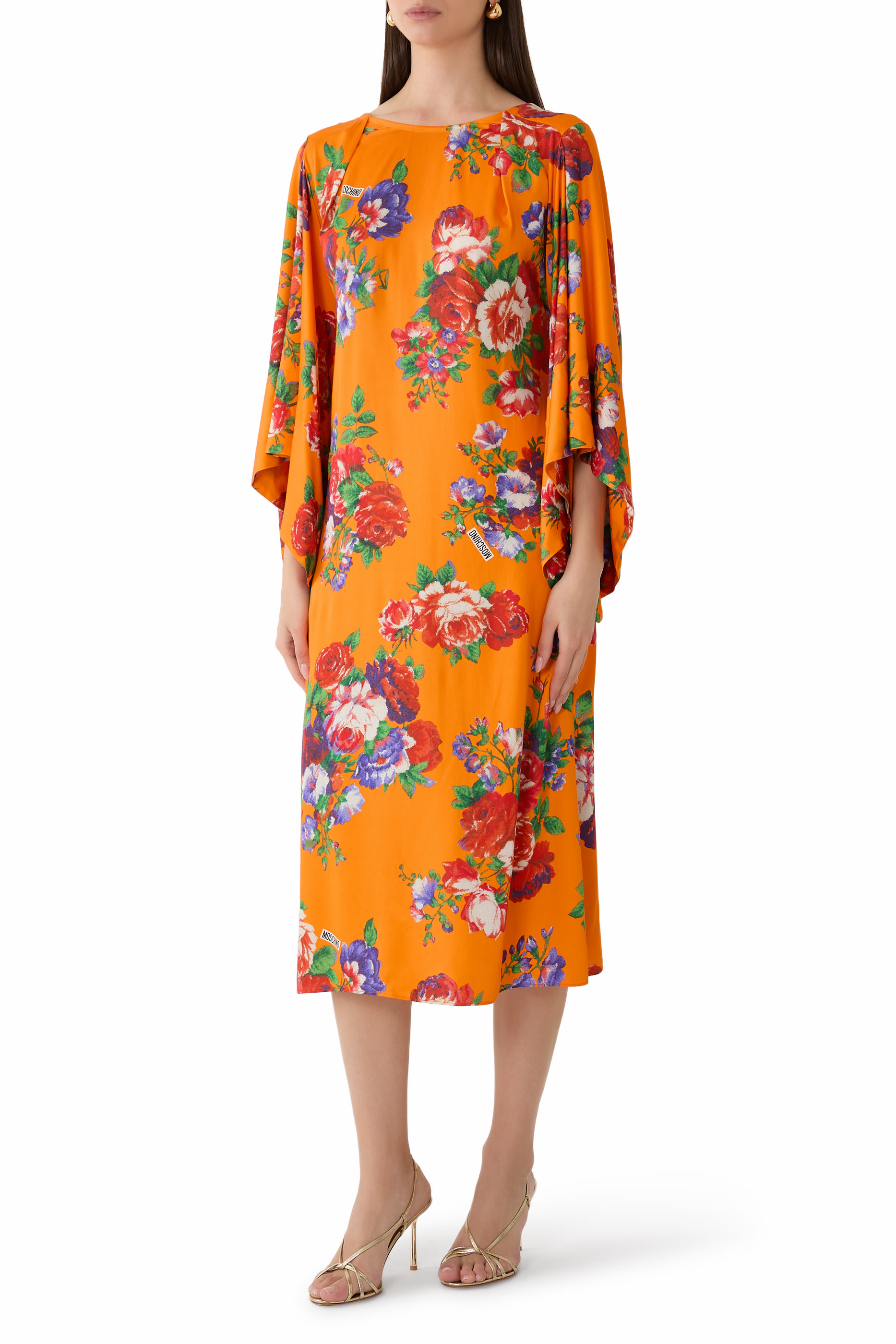 All-Over Flowers Print Maxi Dress