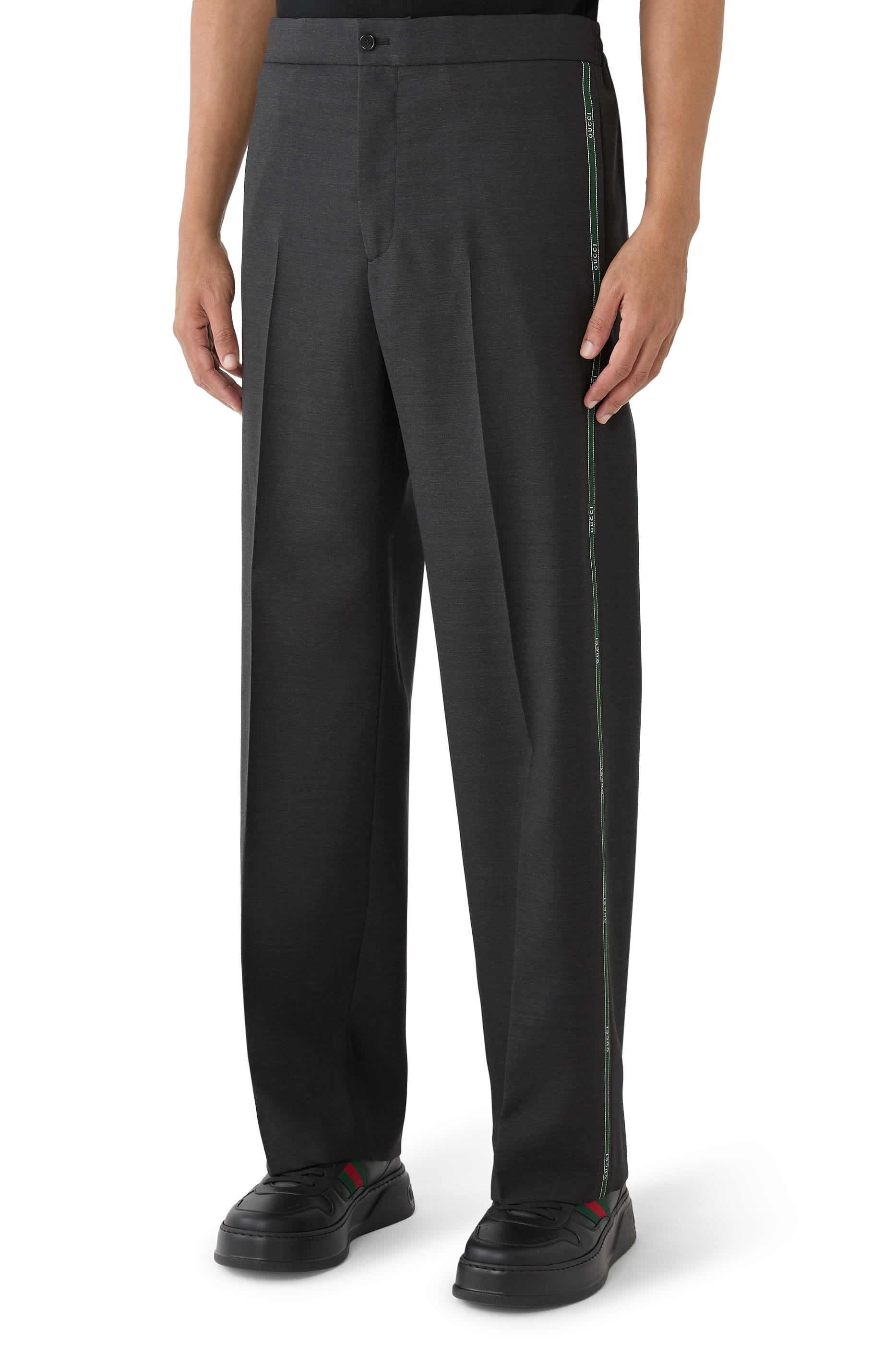 Wool Pants with Gucci Selvedge Detail