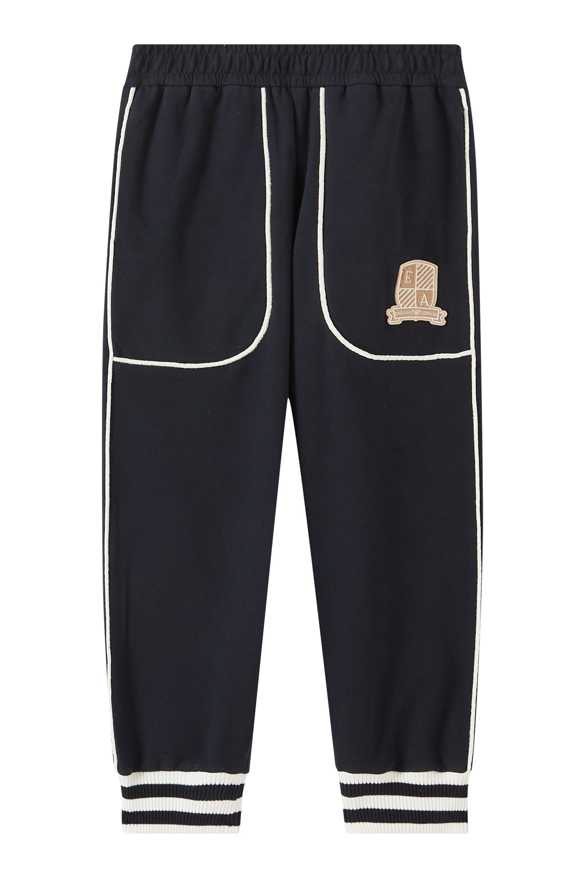 Kids Logo Crest Cotton Joggers