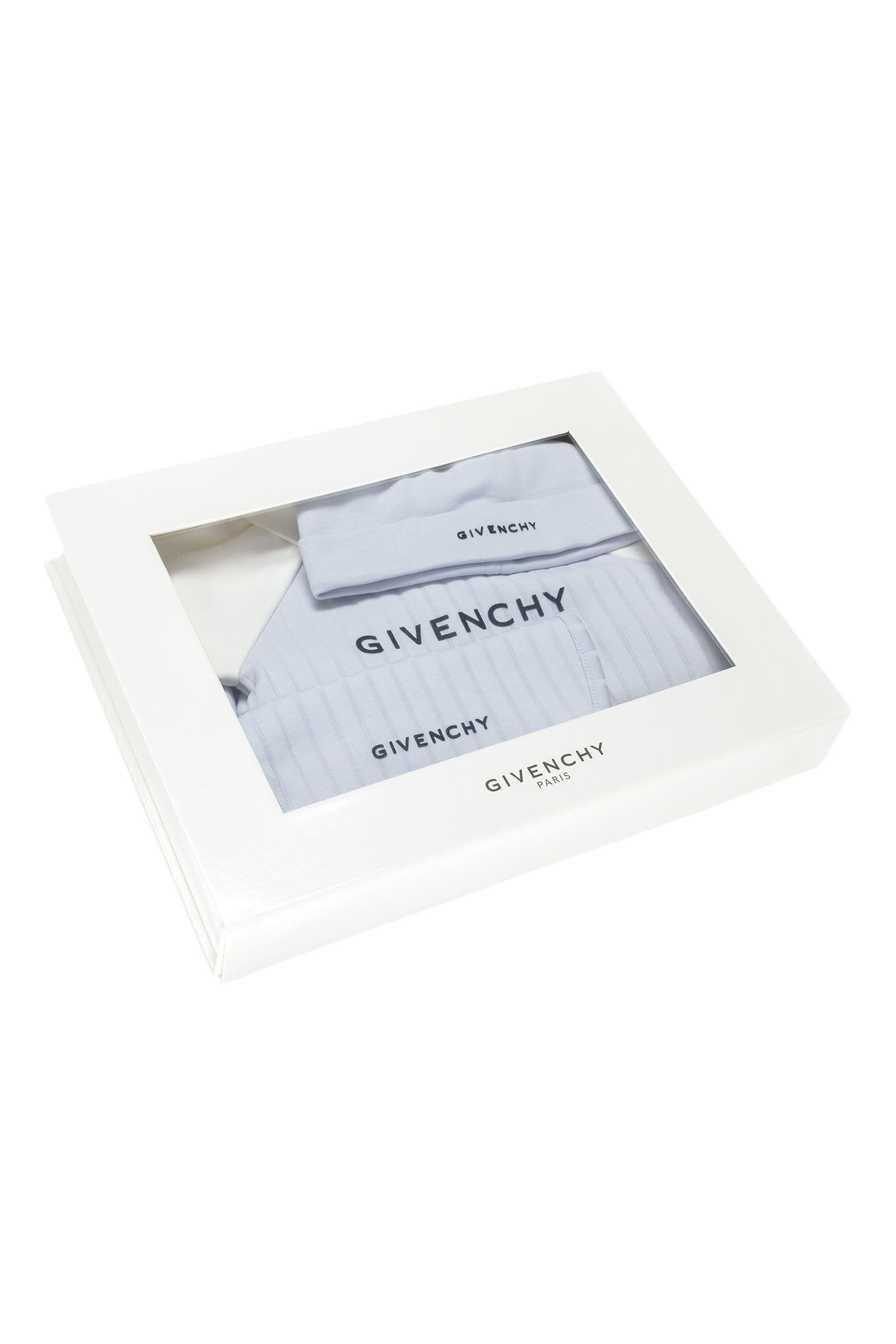 Kids Logo Bodysuit, Bib & Hat Set