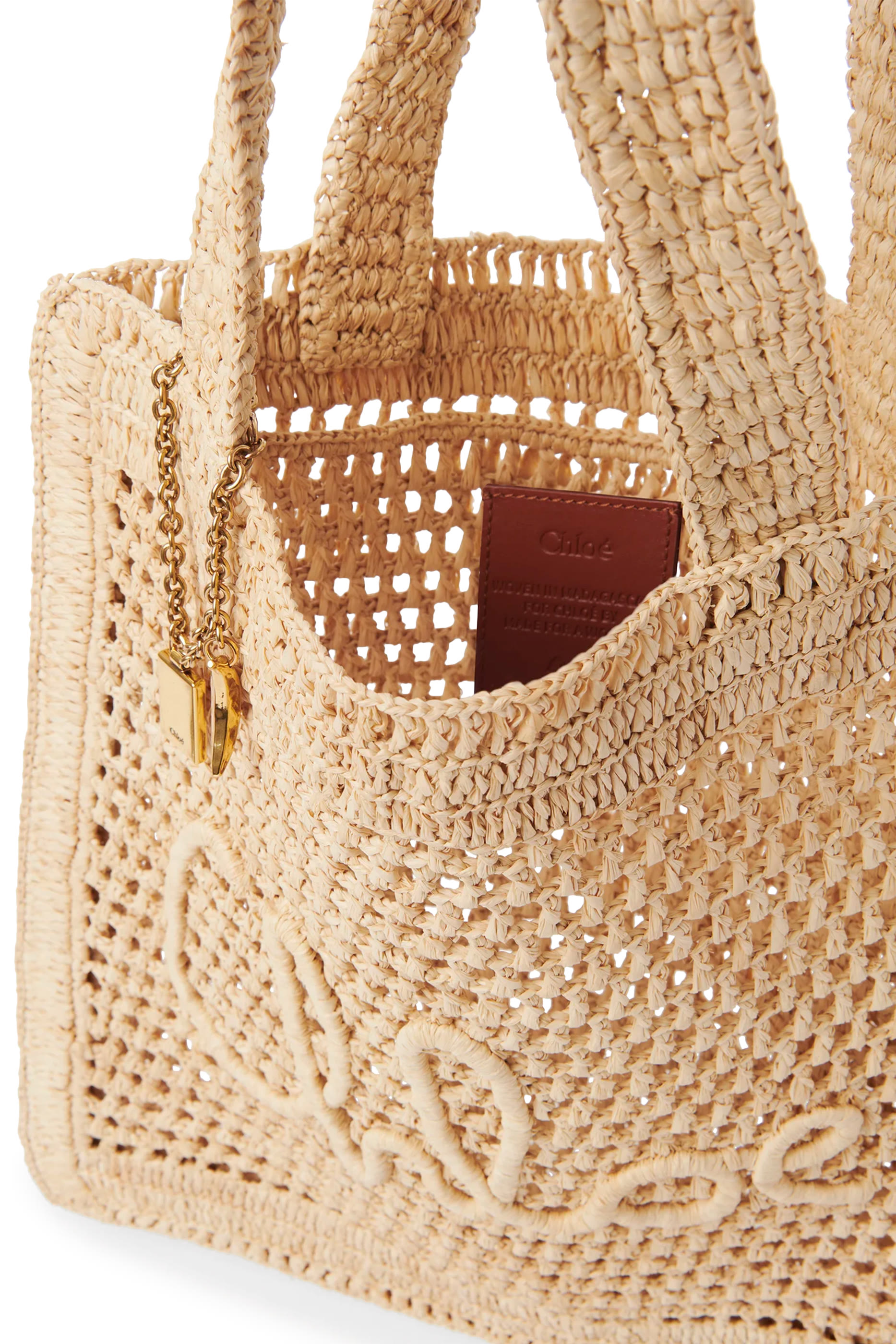 Summer Banana Tote Bag in Raffia