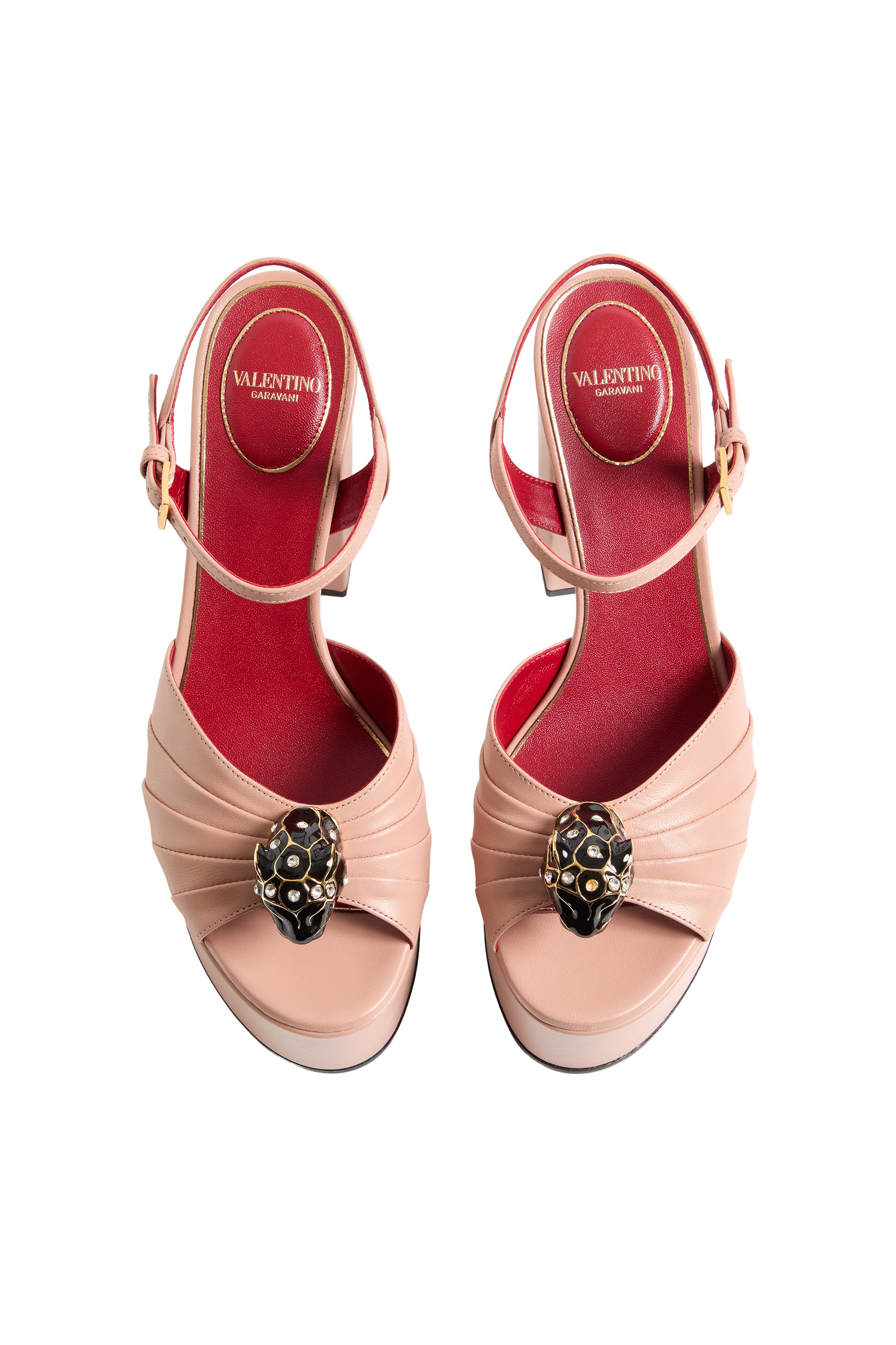 Panthea 125 Platform Sandals in Kidskin Leather 