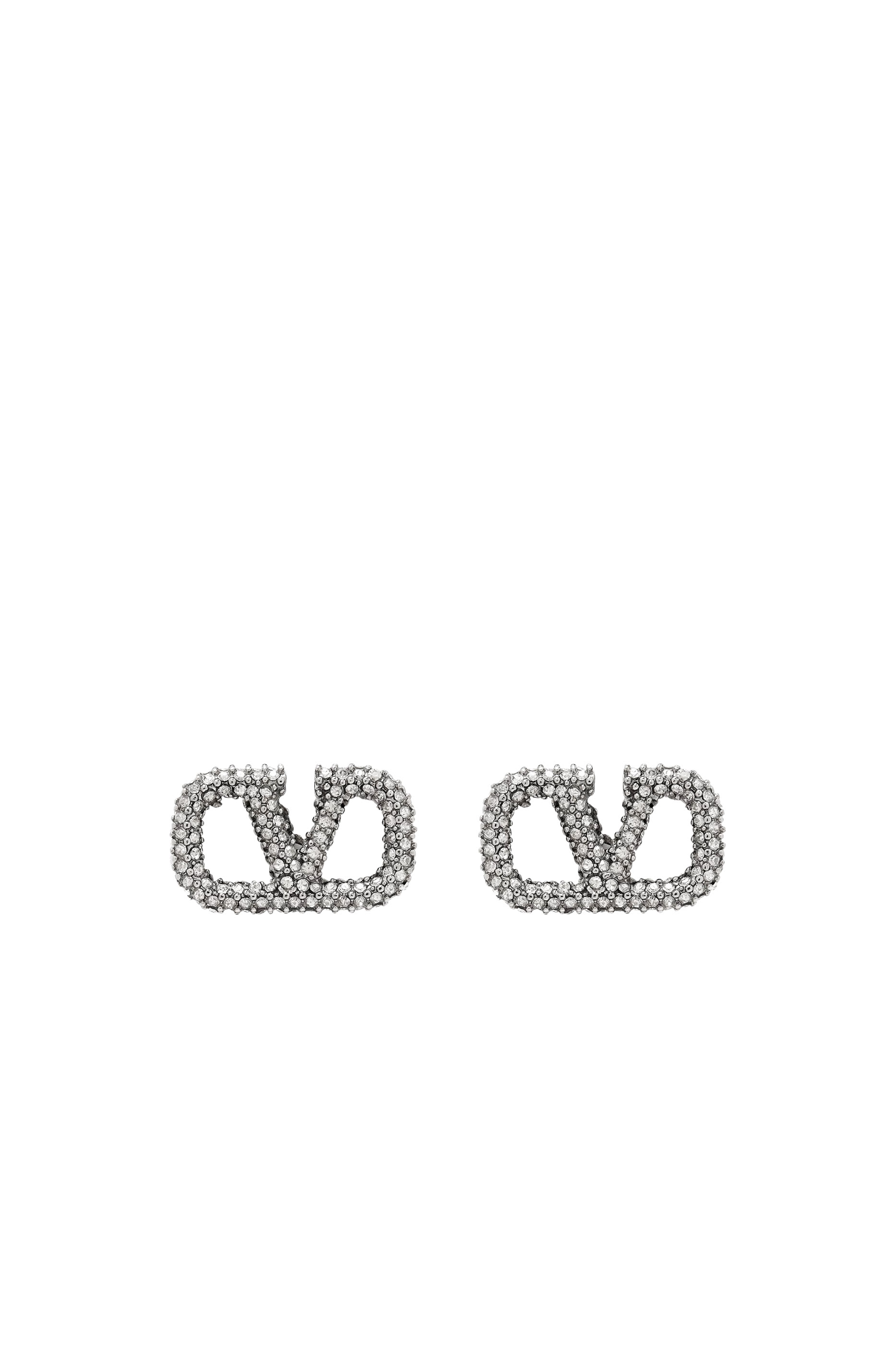 VLogo Signature Earrings in Metal and Swarovski&reg; Crystals