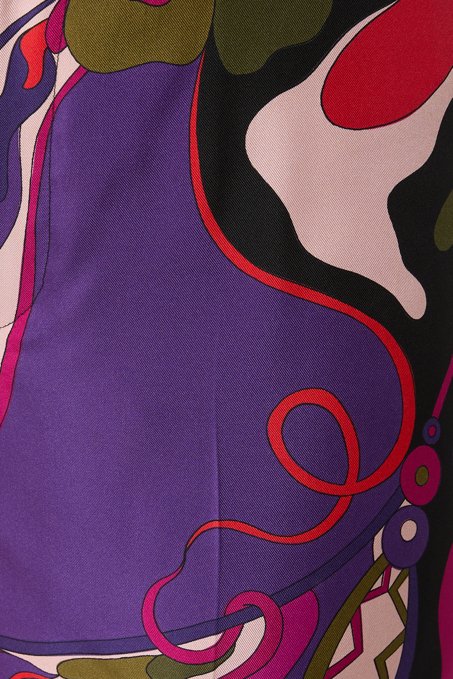 Orchidee Print Silk Pajama Trousers