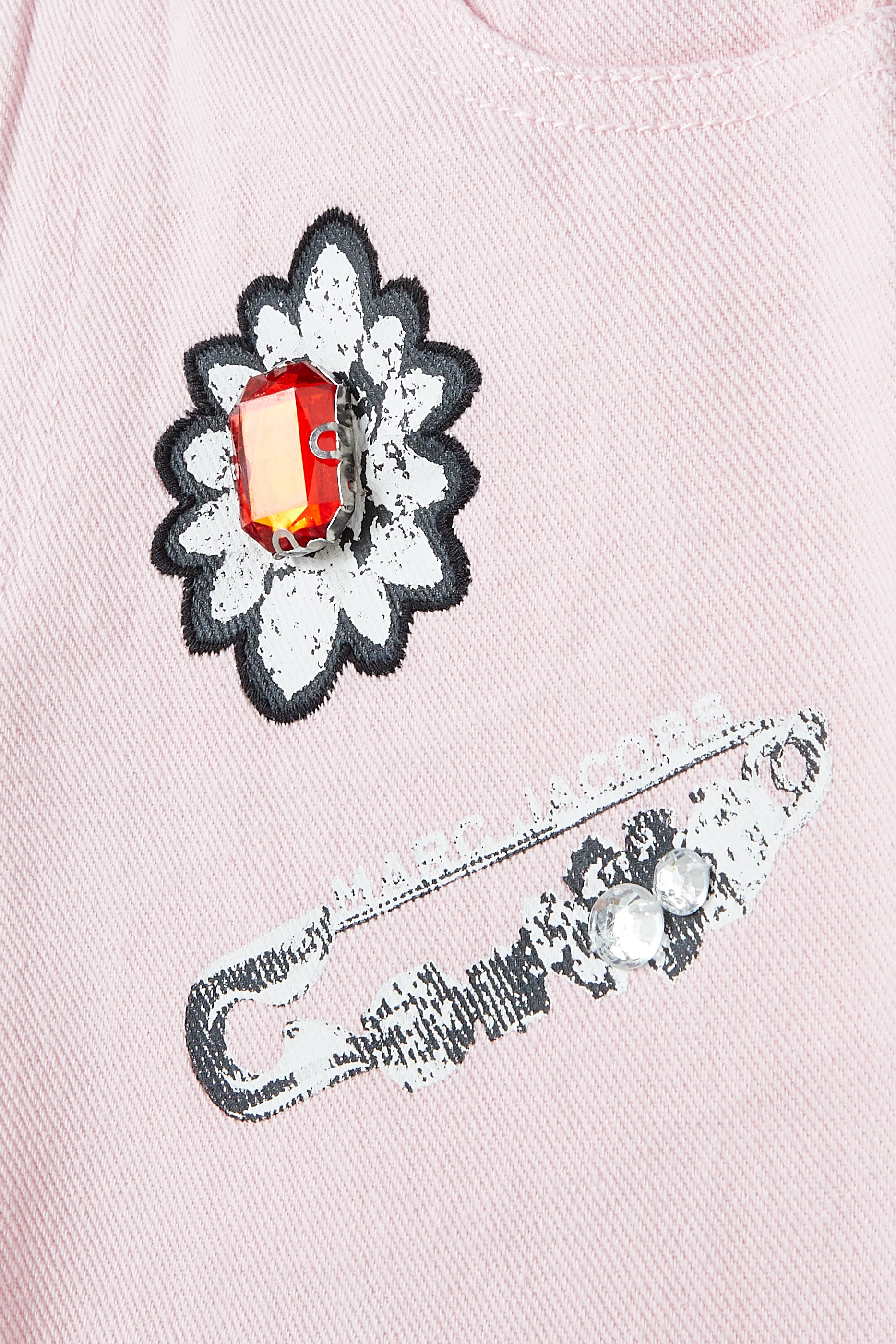 Kids Embroidered Straight Leg Trousers