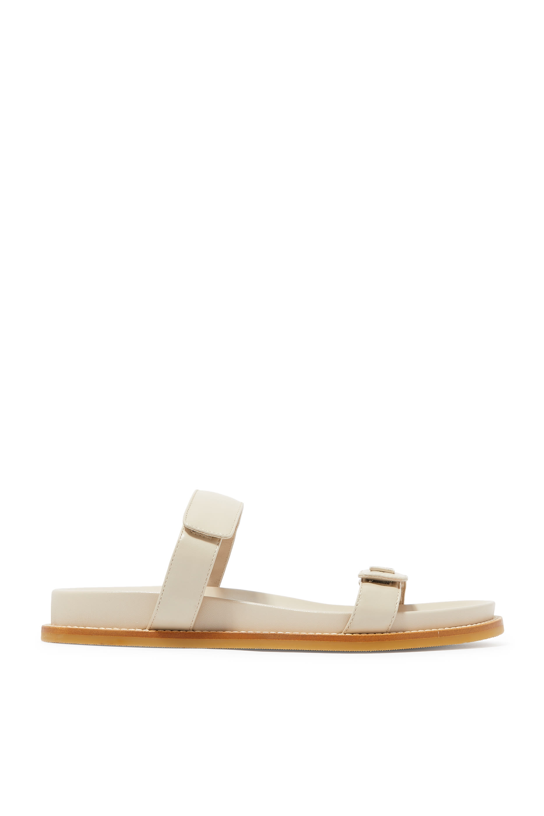  Double Strap Nappa Leather Sandals 