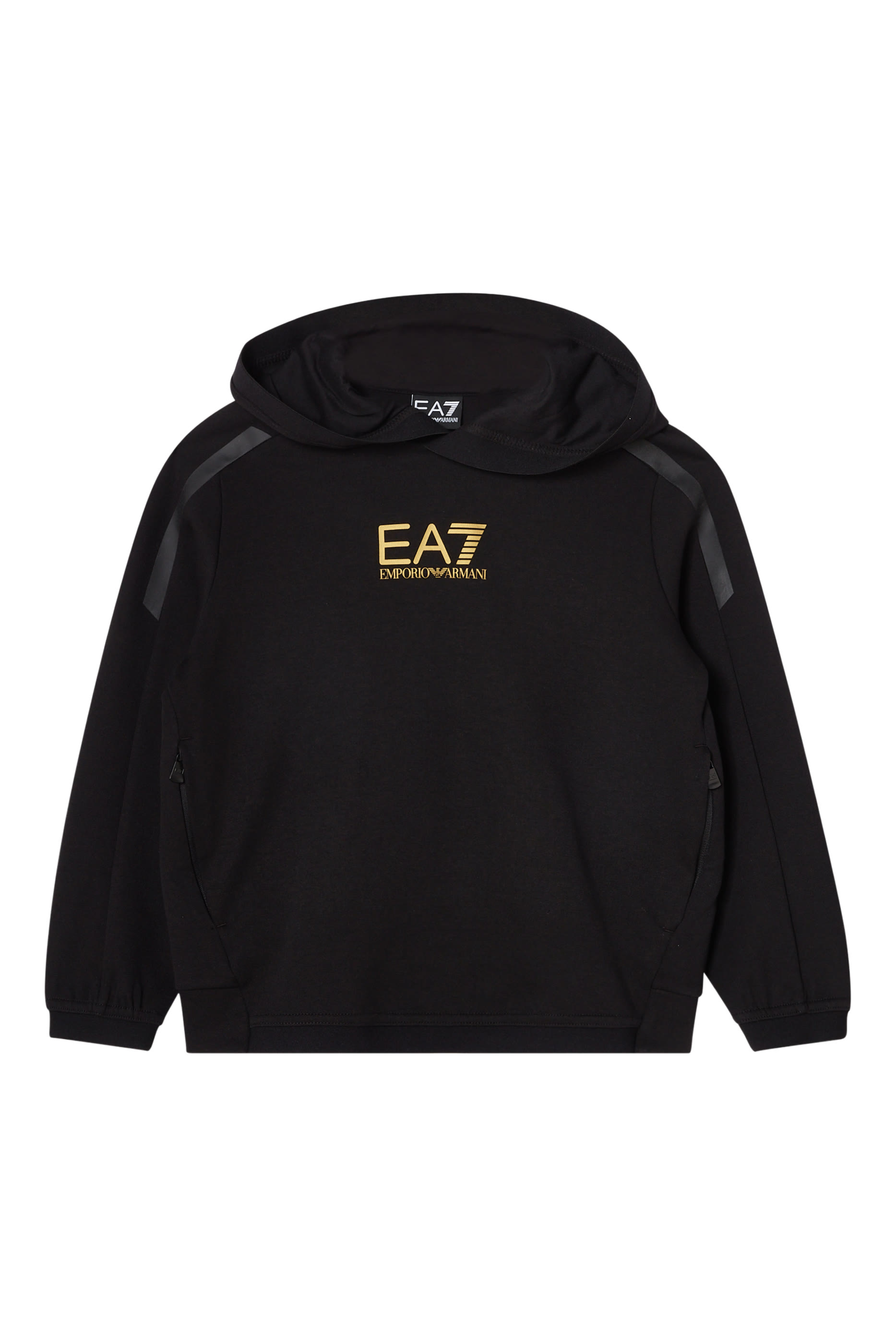 Kids EA7 Logo Hoodie