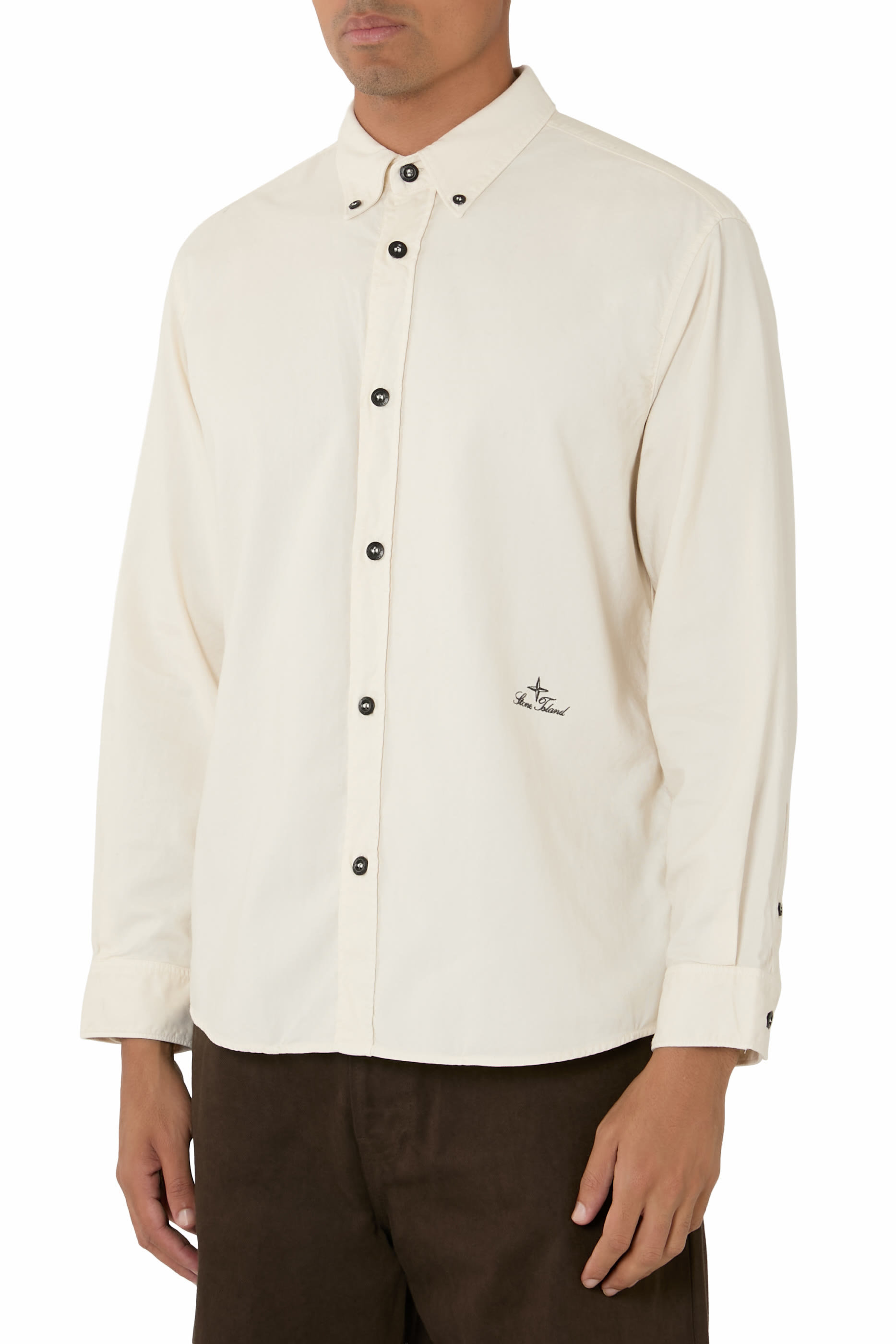 Embroidered Logo Comfort-Fit Shirt