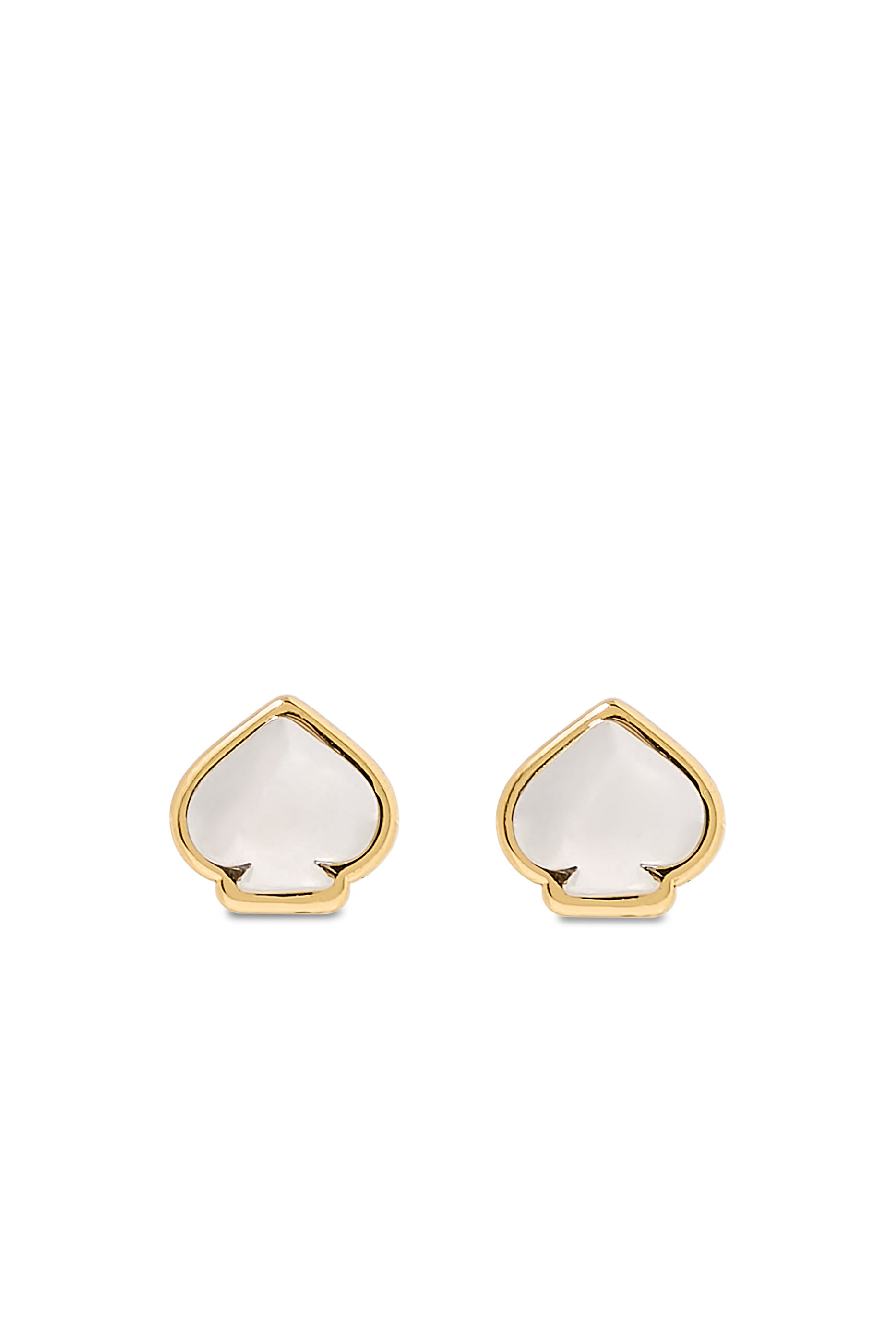 Sculpted Spade Mini Studs