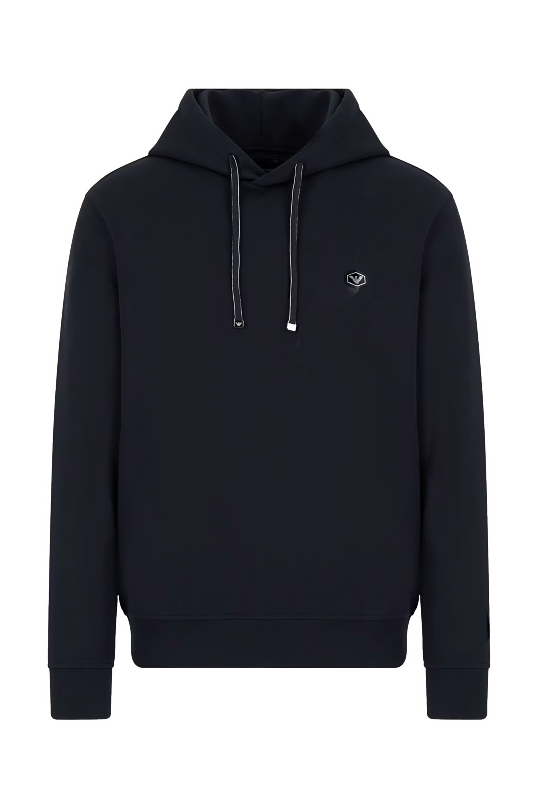 Hooded Sweatshirt with Micro Logo Patch