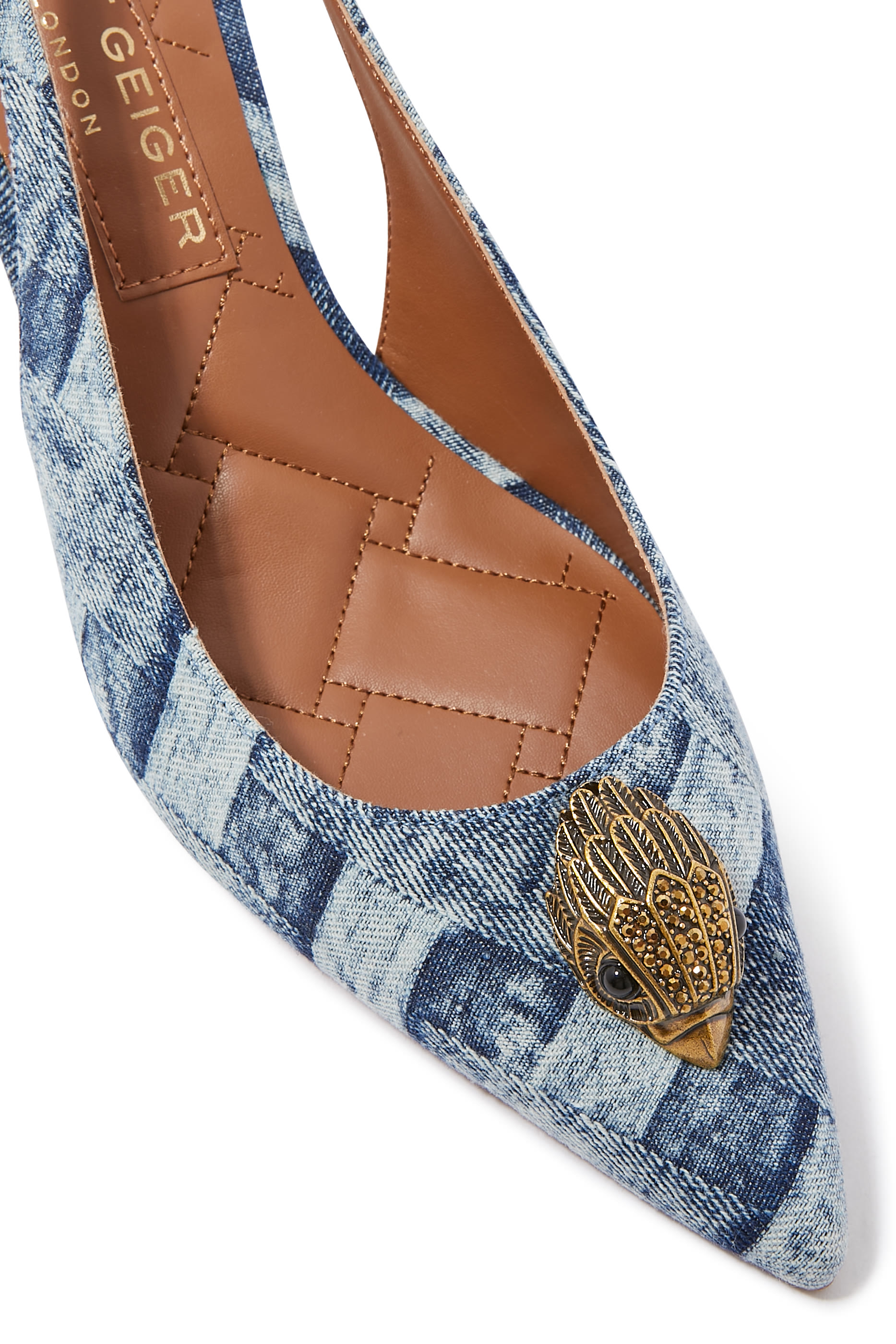 Belgravia 60 Denim Slingback Pumps