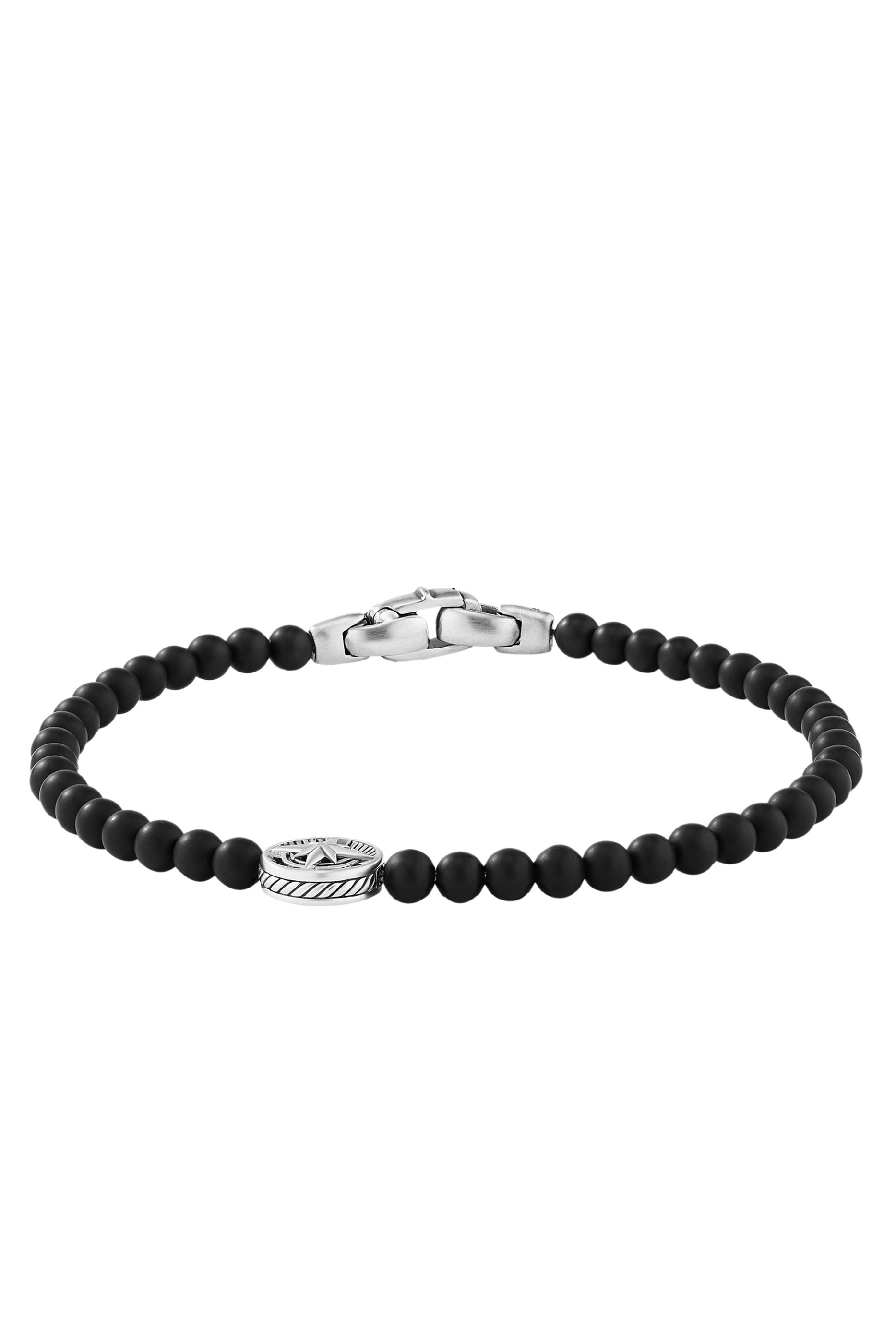 Spiritual Black Onyx Beads Compass Bracelet