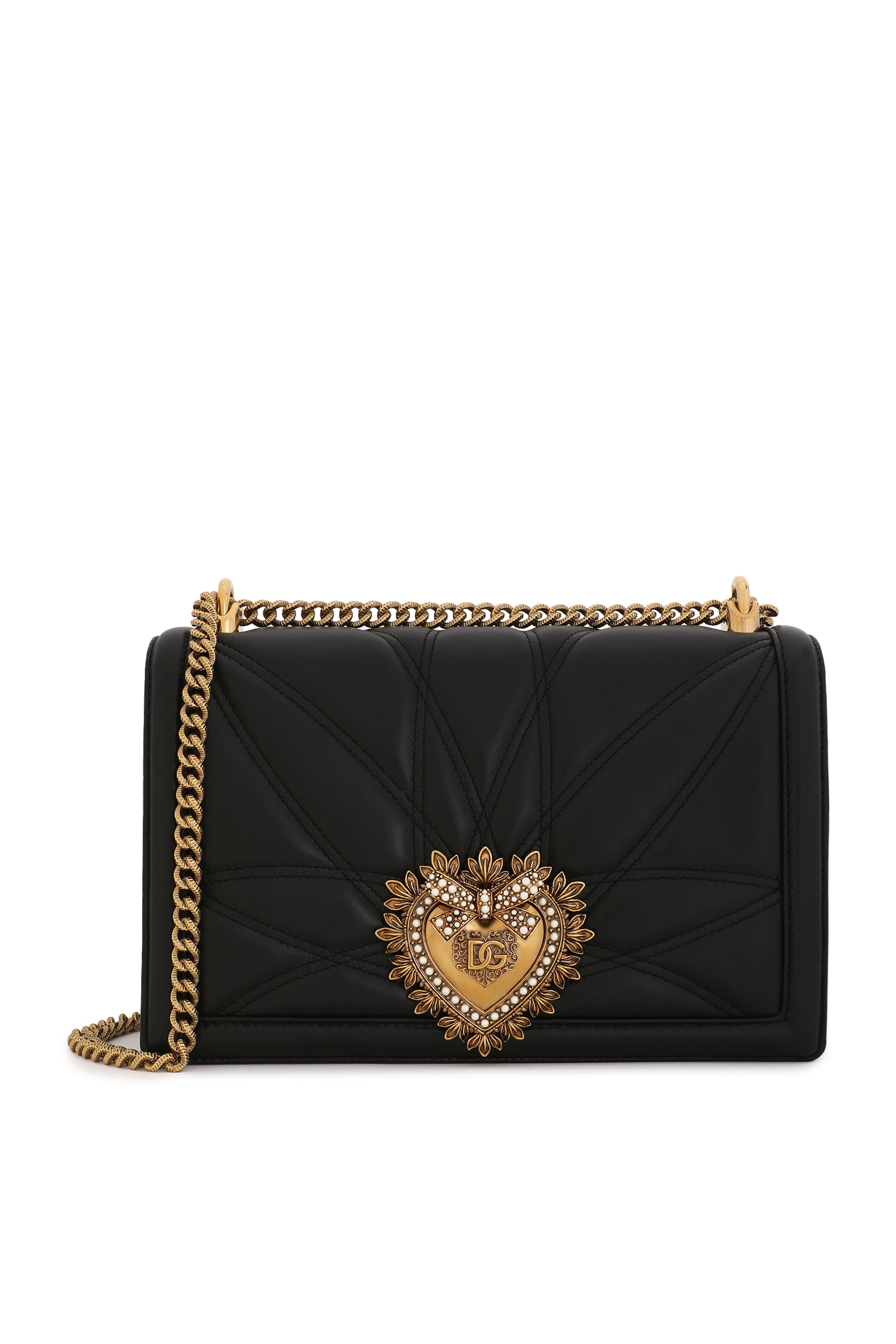 Large Devotion Quilted Mordore Nappa Leather Bag