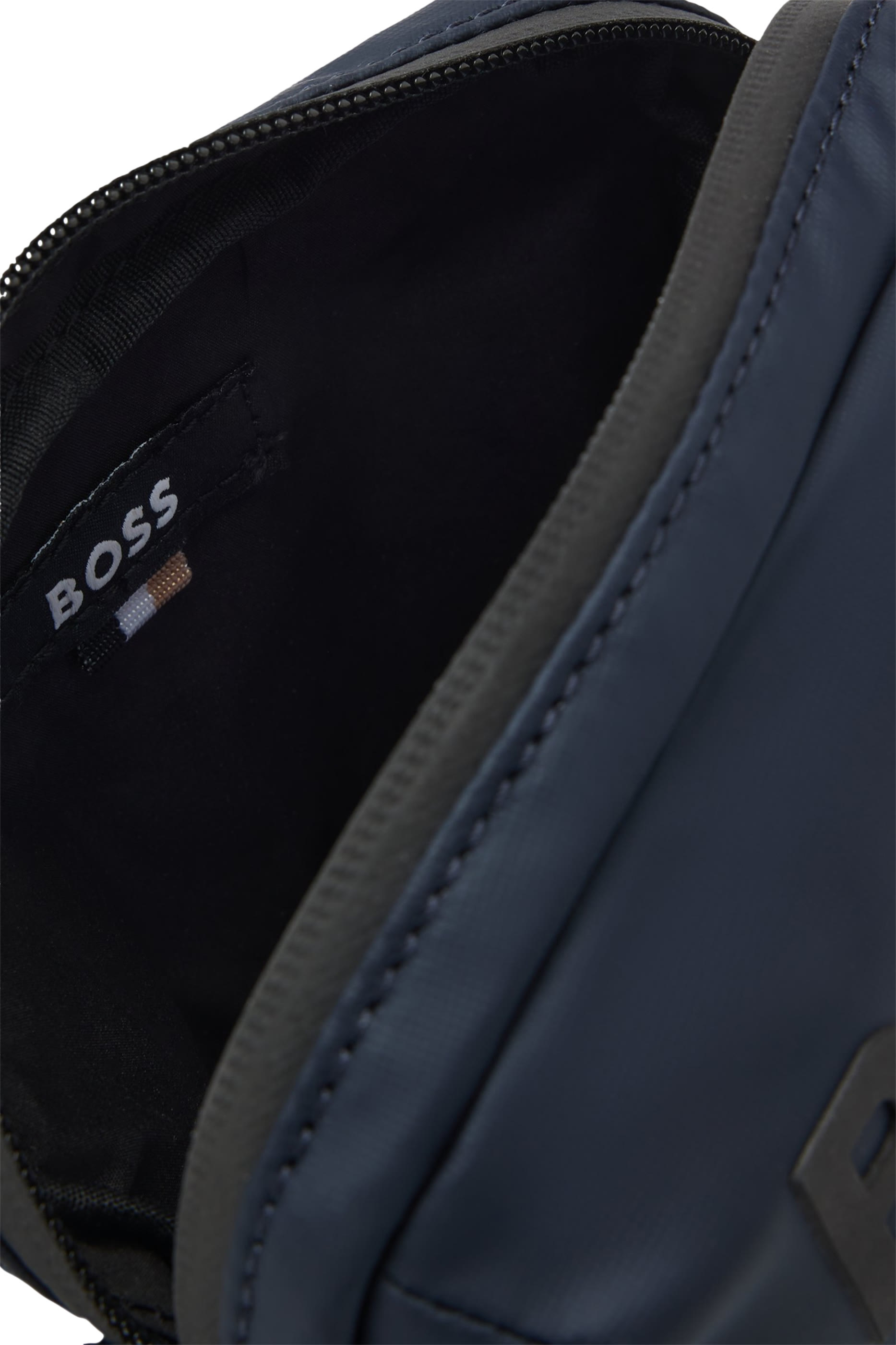 Tonal Logo Faux-Leather Reporter Bag