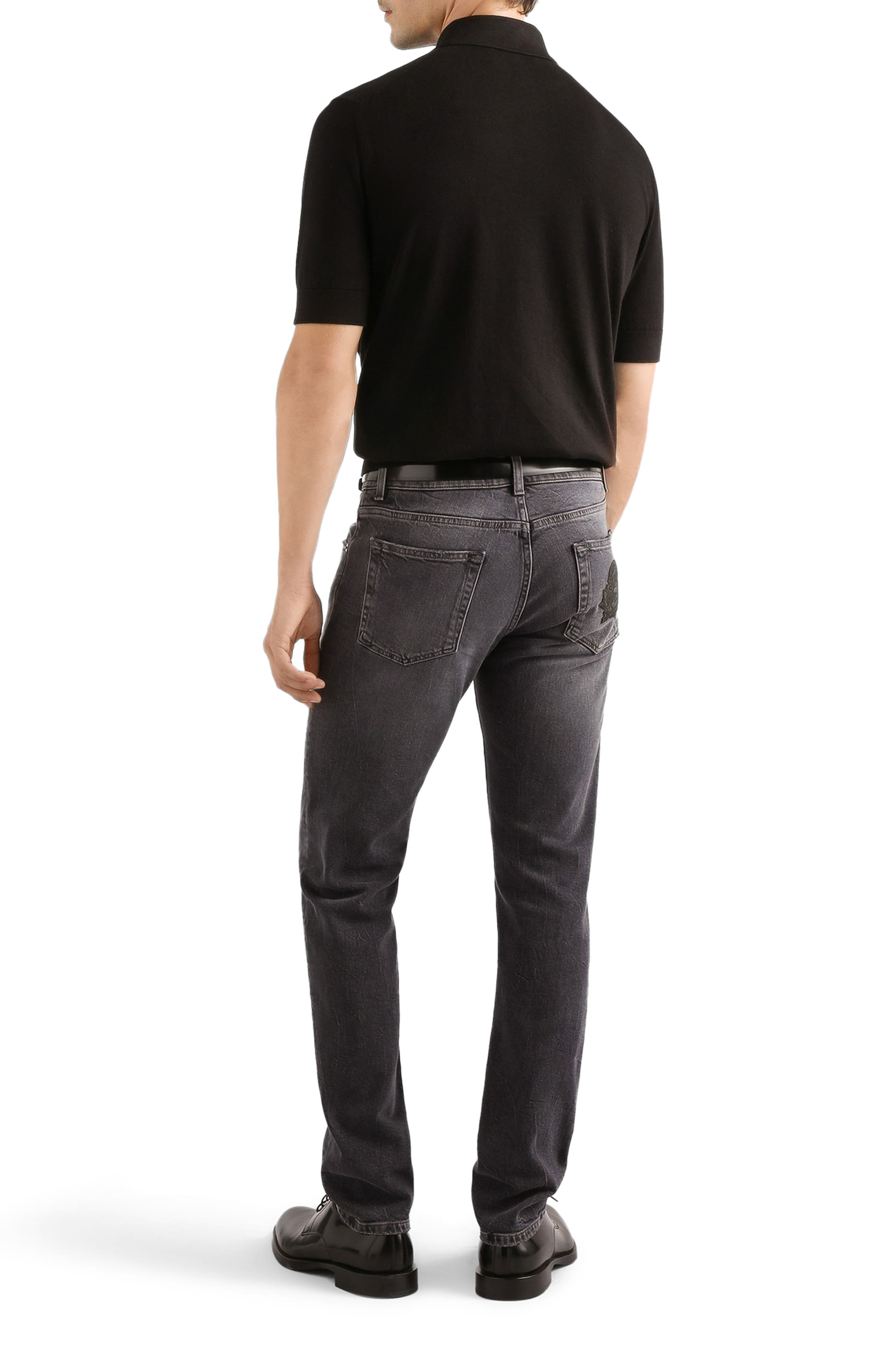 Slim-Fit Denim Trousers