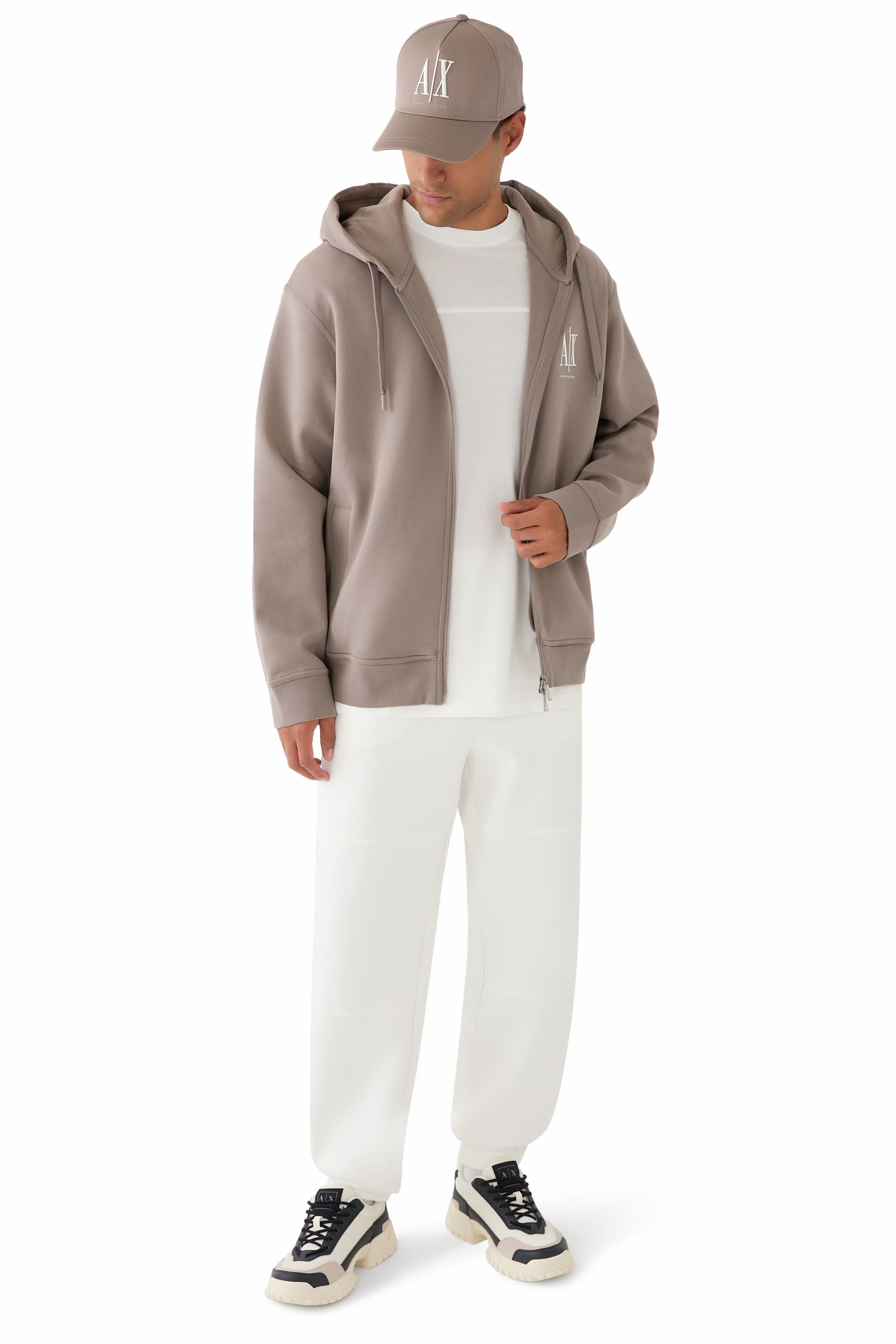 AX Logo Zip-Up Sweatshirt