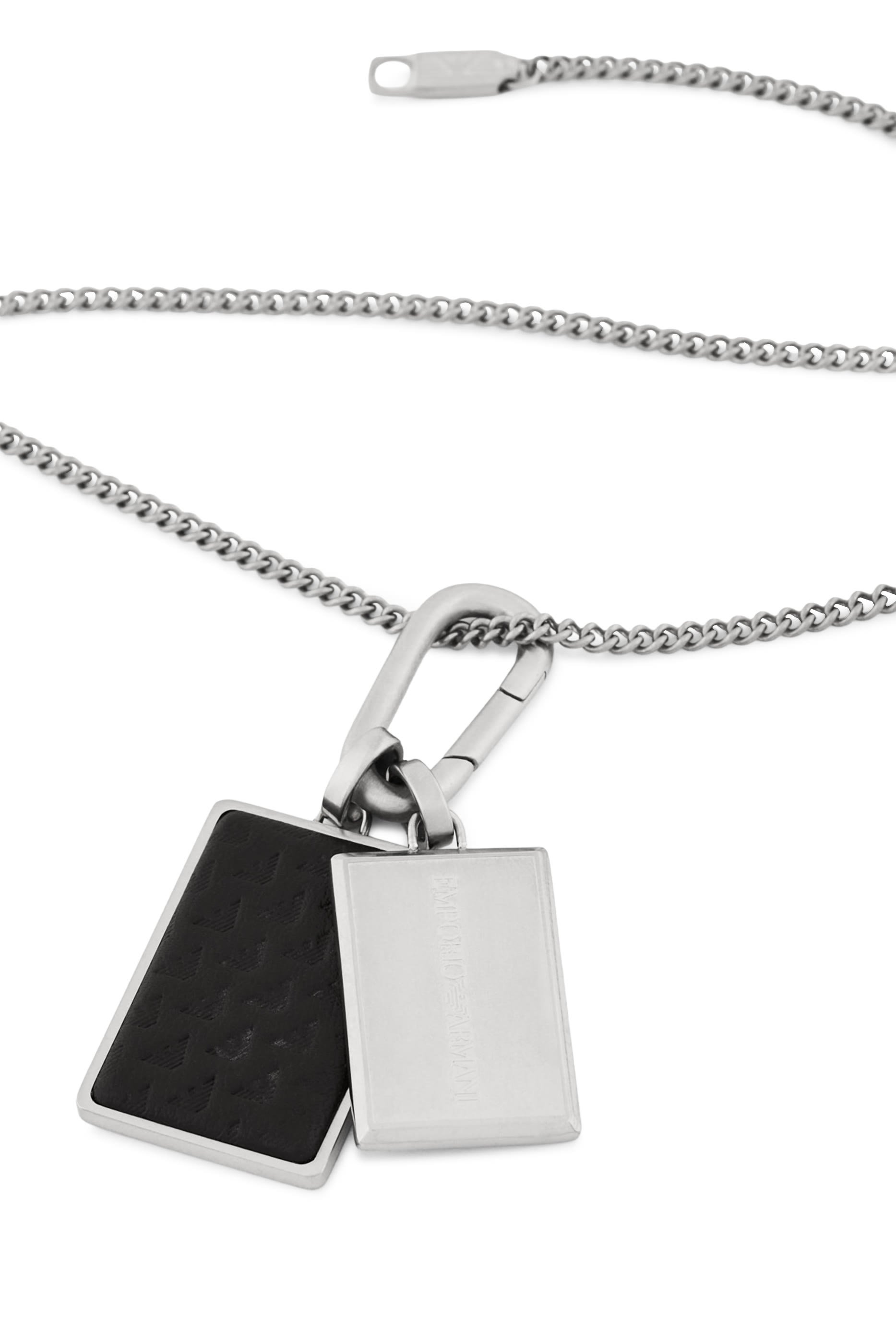 Eagle Logo Dog-Tag Metal Necklace