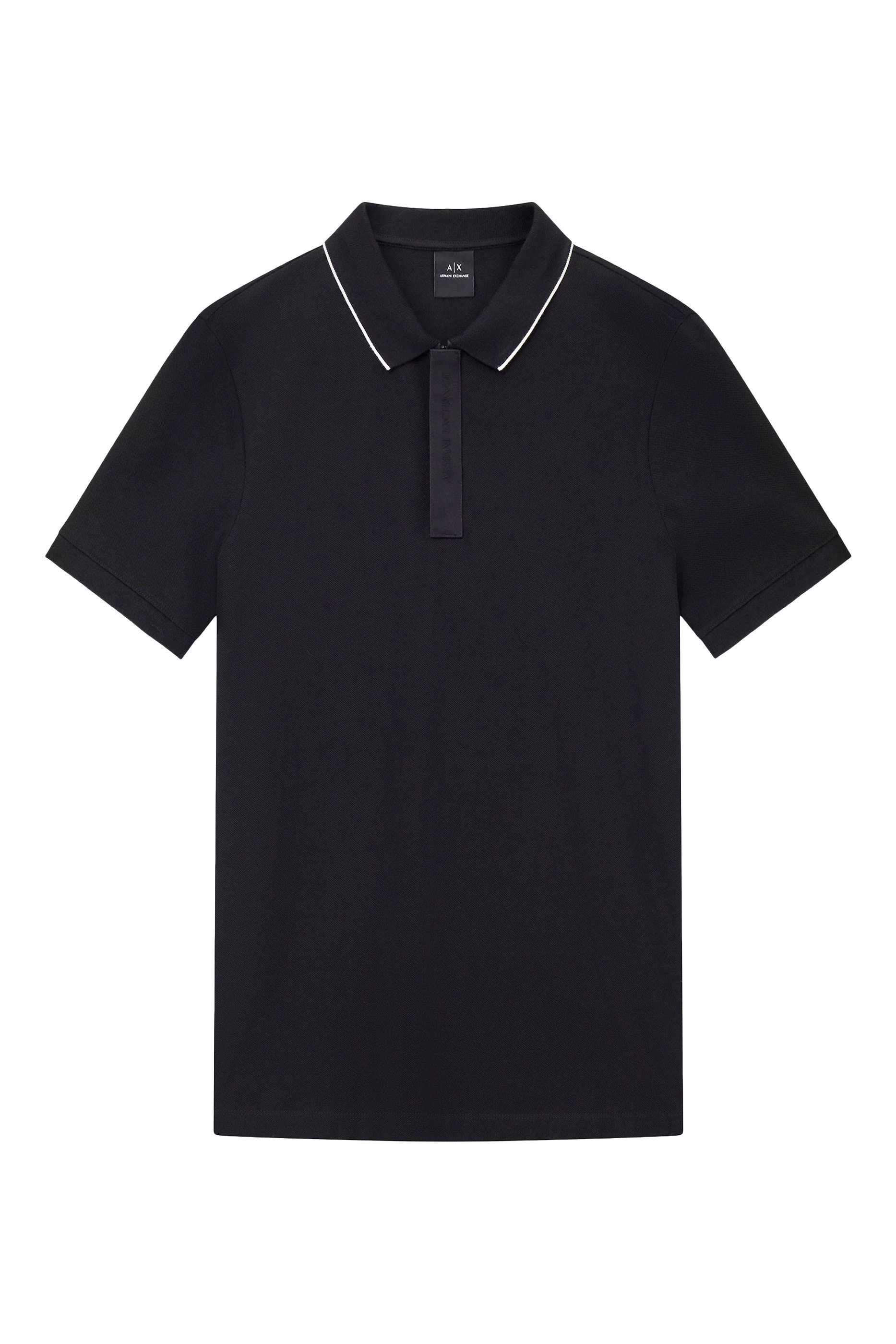  Slim Fit Polo with Button Insert