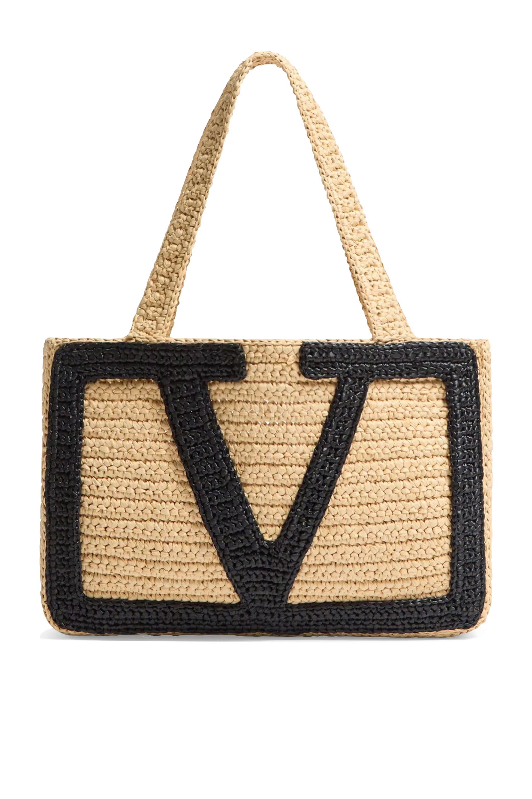 Viva Superstar Medium Shopping Bag in Raffia 