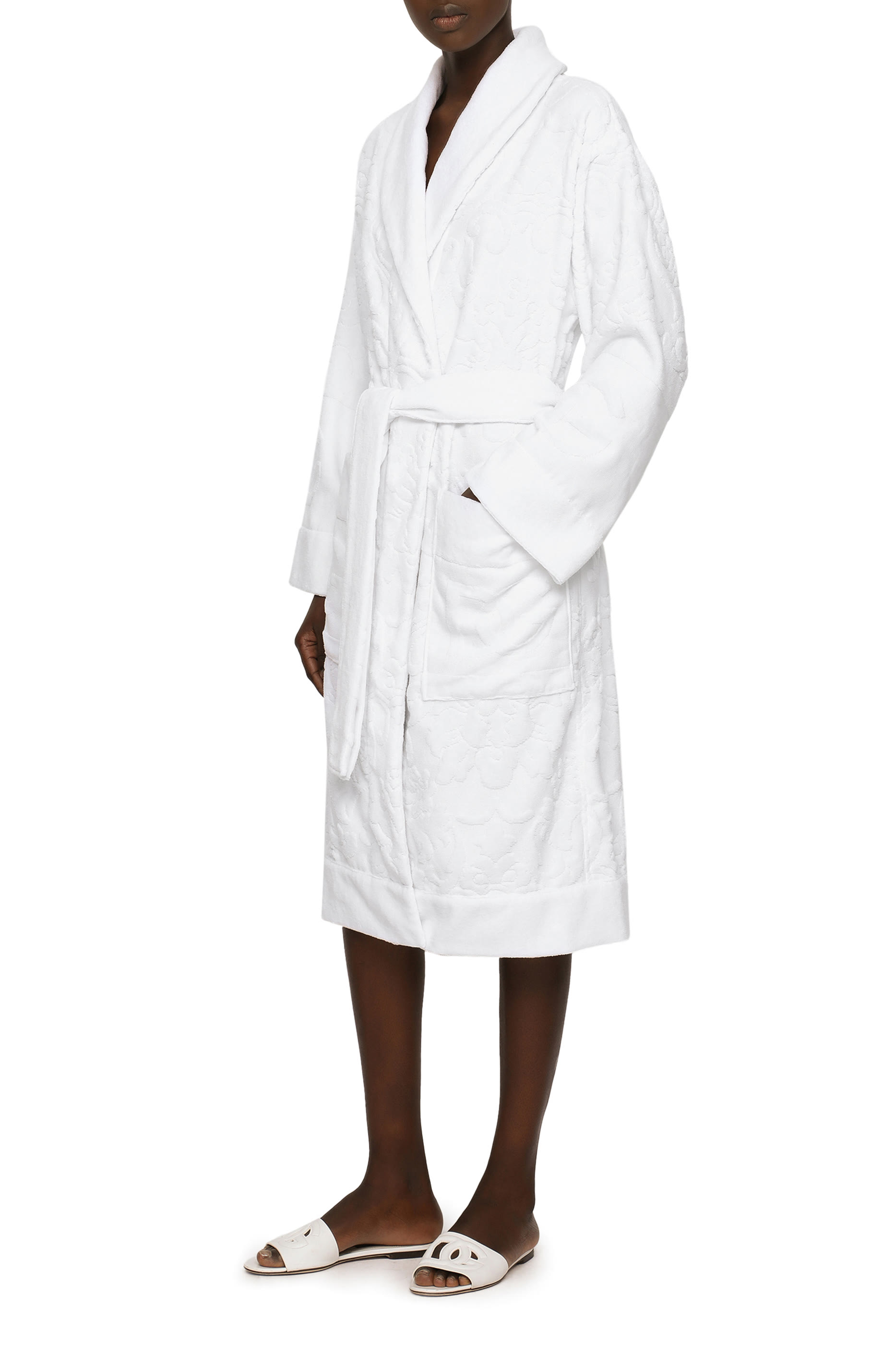 Terry Cotton Logo Bath Robe