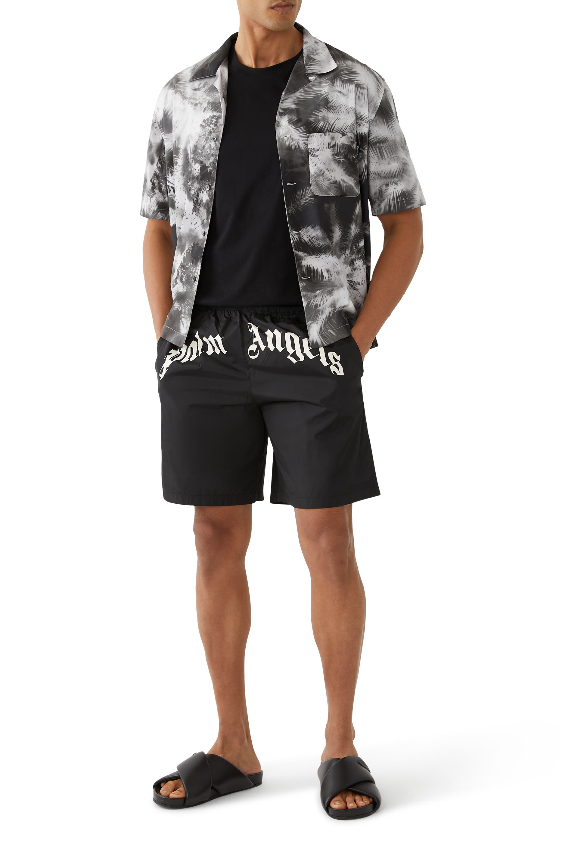 Curved Logo Swim Shorts