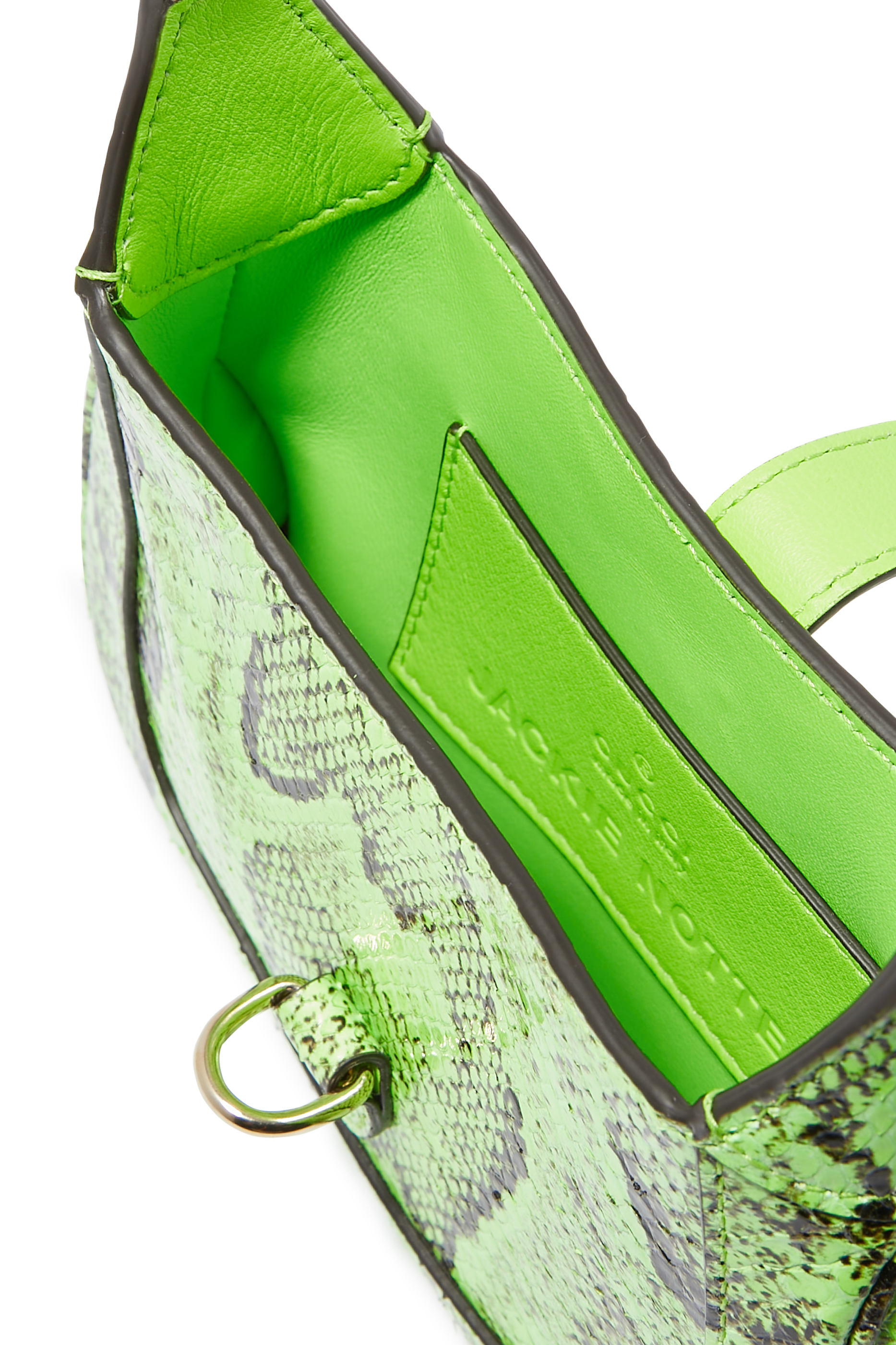 Jackie Notte Python Mini Leather Bag