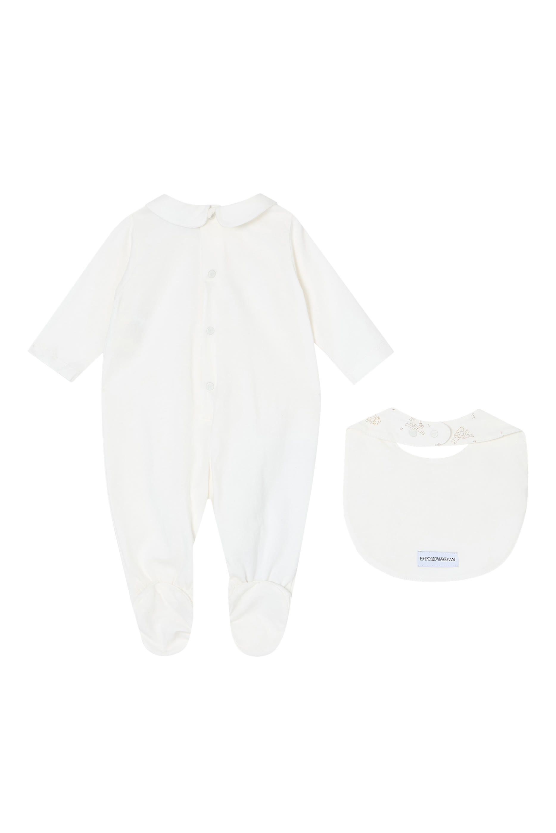 Kids  Funny Winter Onesie and Bib Set