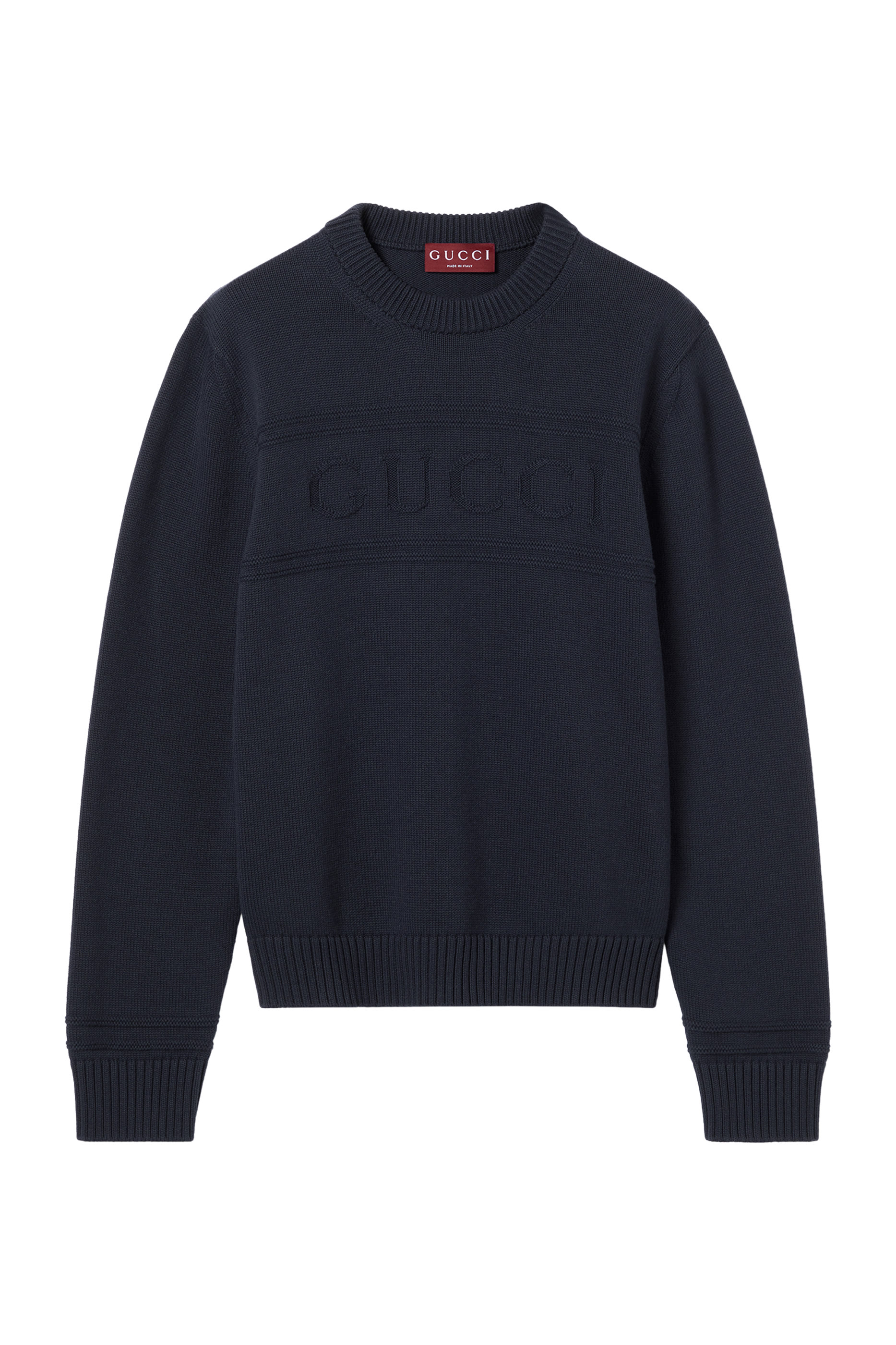 Logo Knit Cotton Wool Jumper