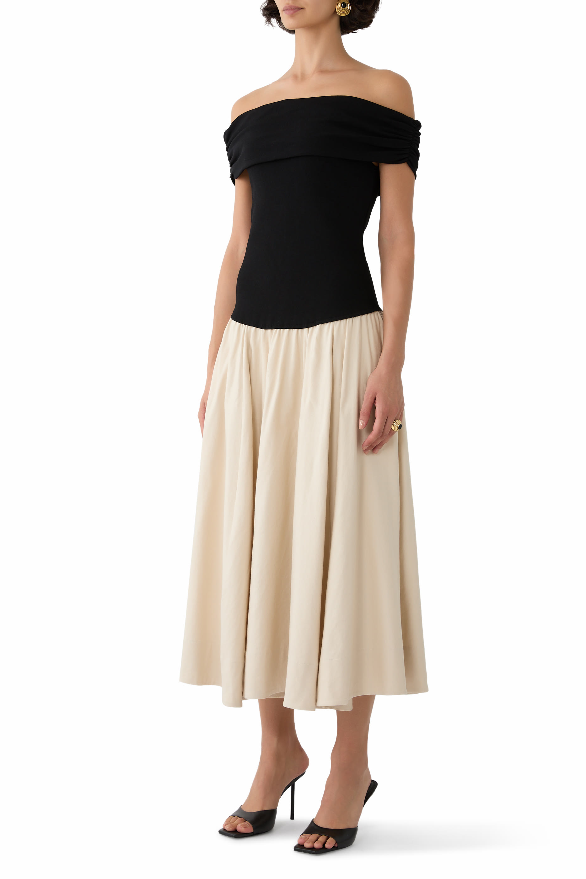 Adaline Knit Linen Midi Dress 