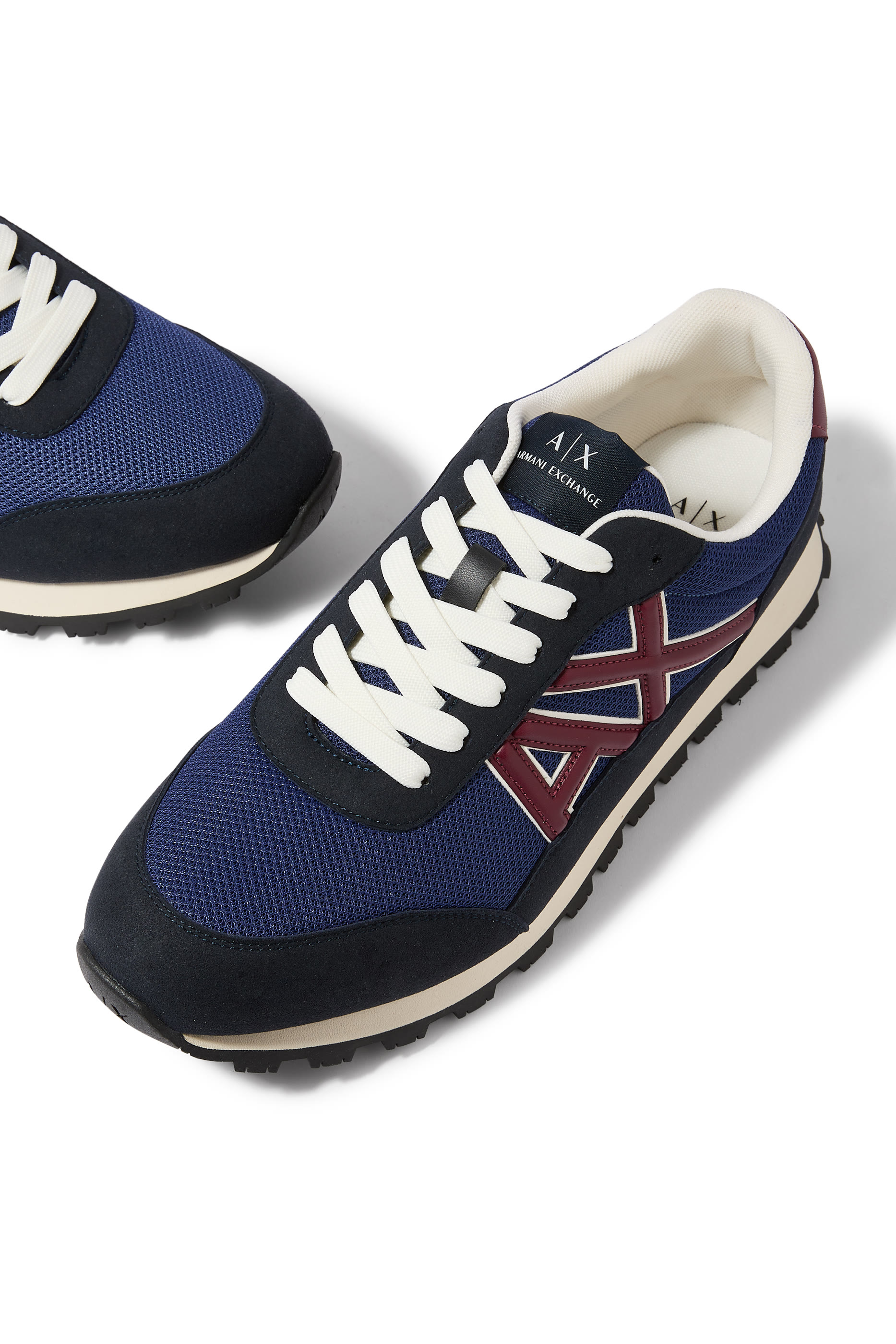Drop Side AX Logo Low-Top Sneakers