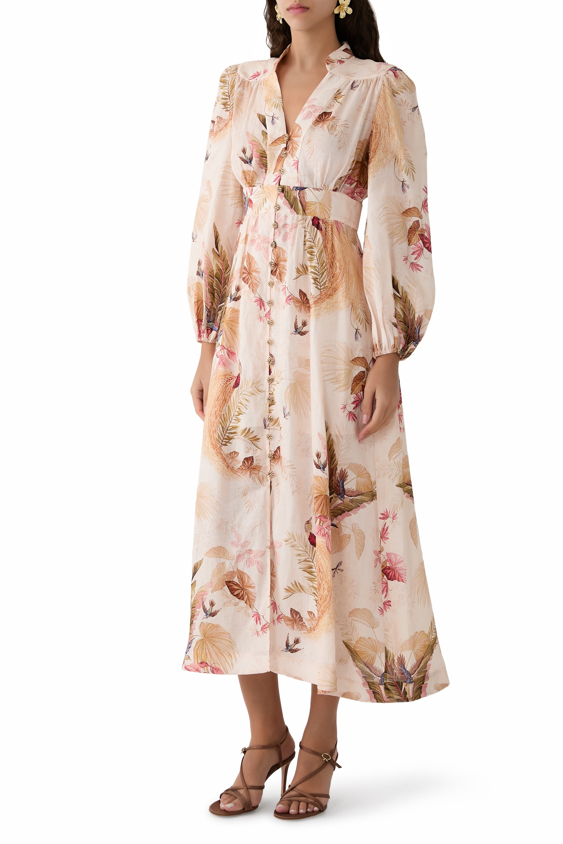  Ascension Plunge Midi Dress 